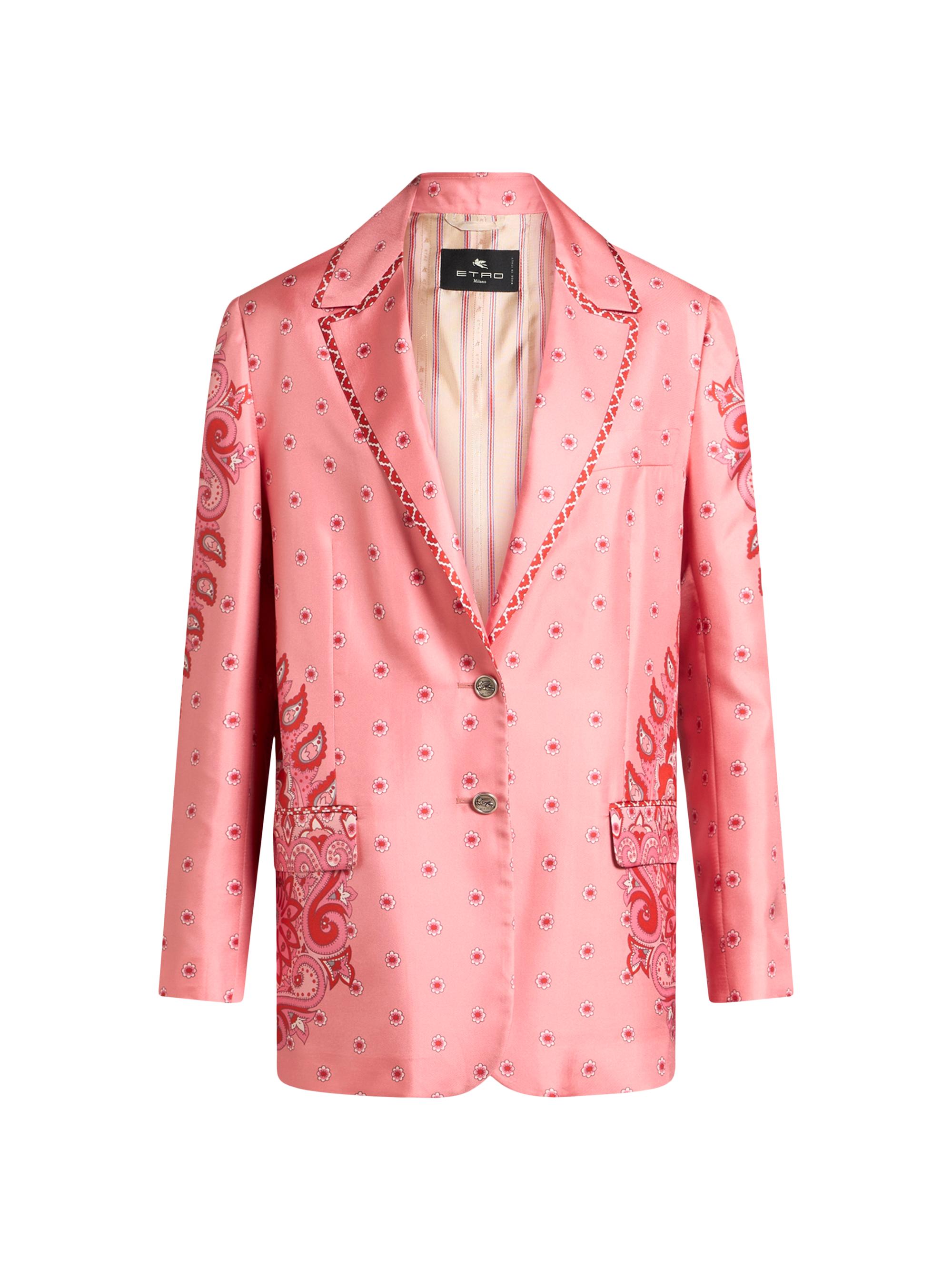 Etro Women's Medallion Silk Twill Boyfriend Blazer - Stampafdorosa