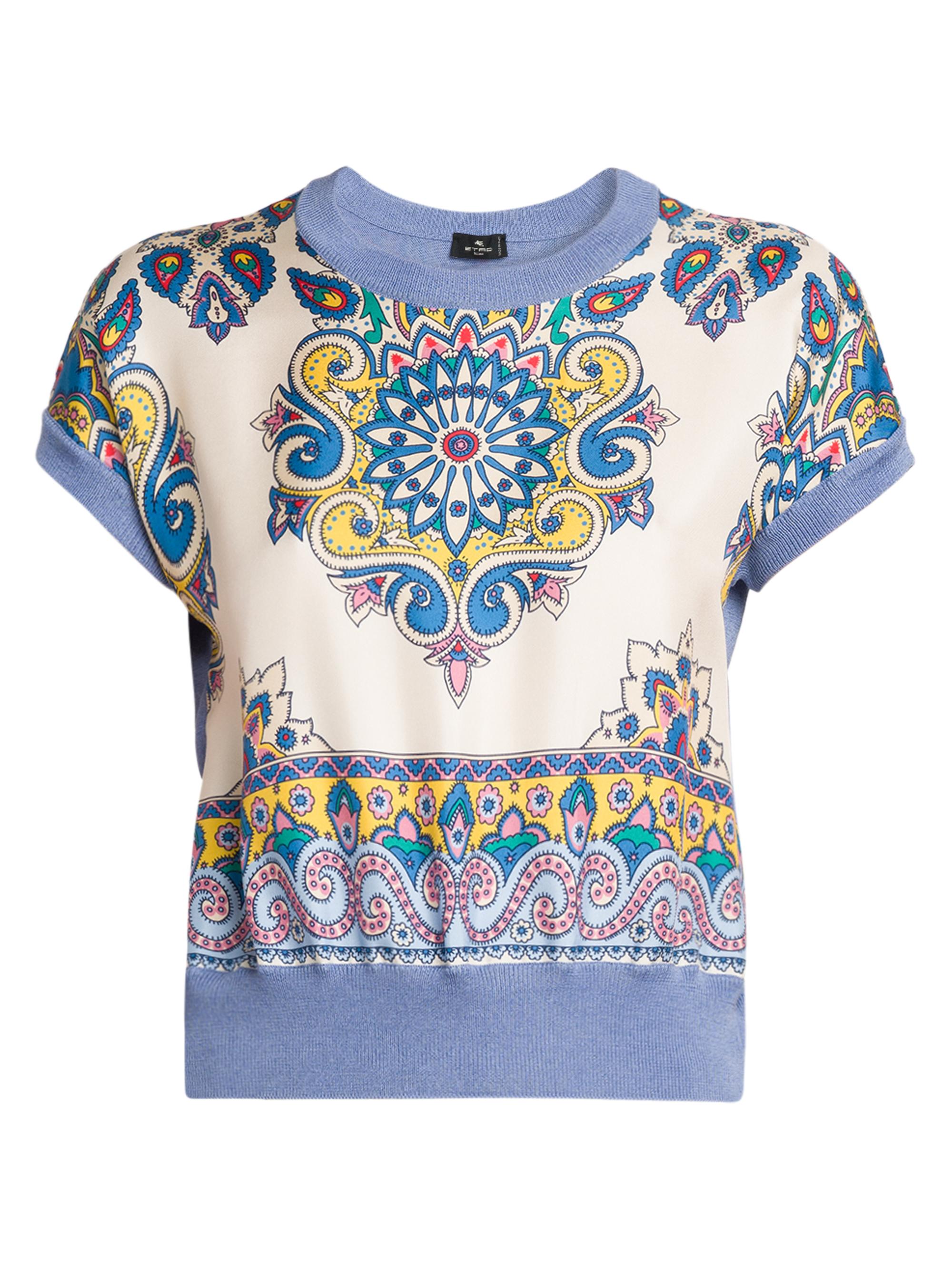 Etro Women's Medallion Silk Top - Pervinca