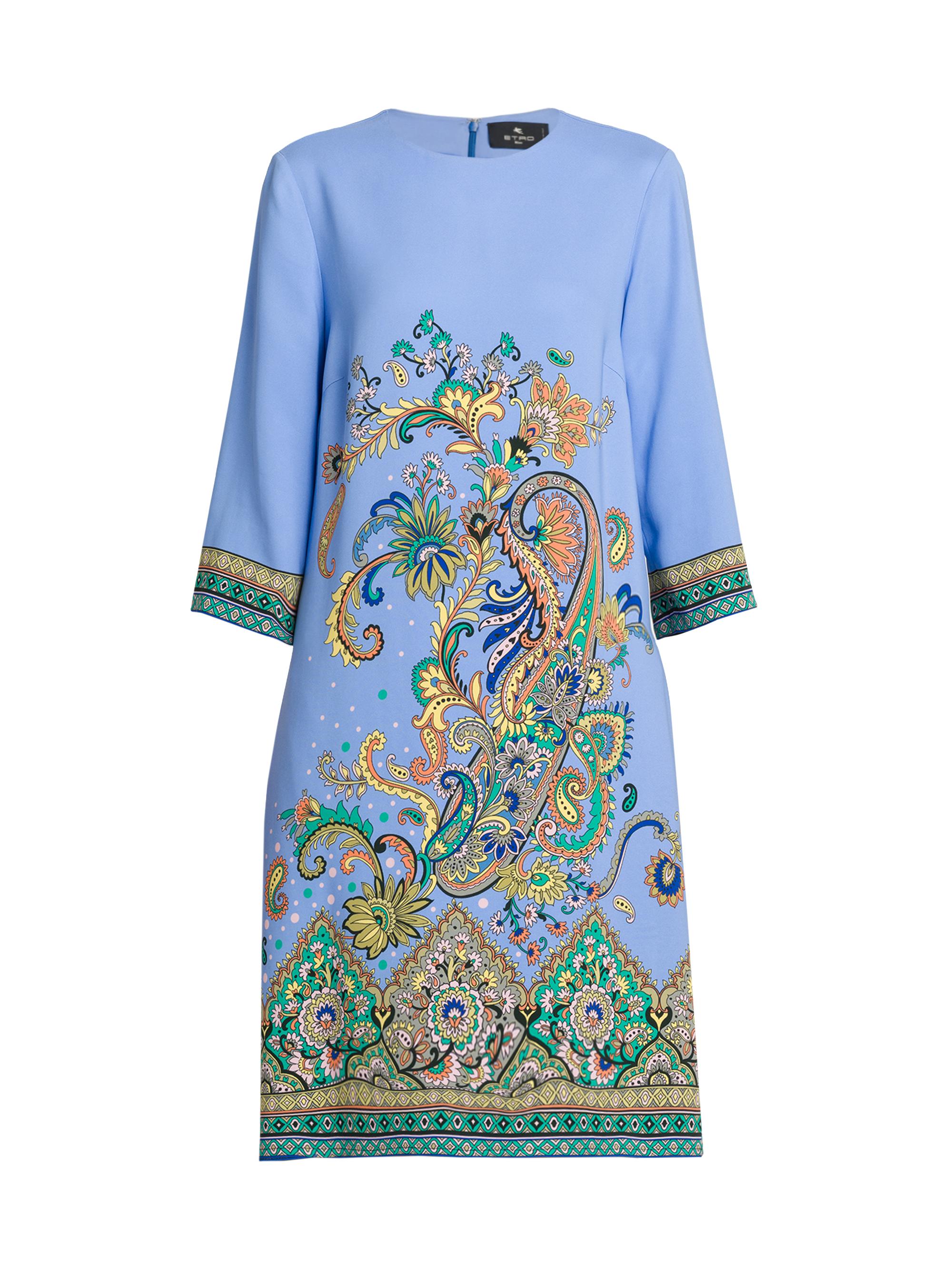 Etro Women's Lucky Charm Jersey T-Shirt Dress - Stampa Blu