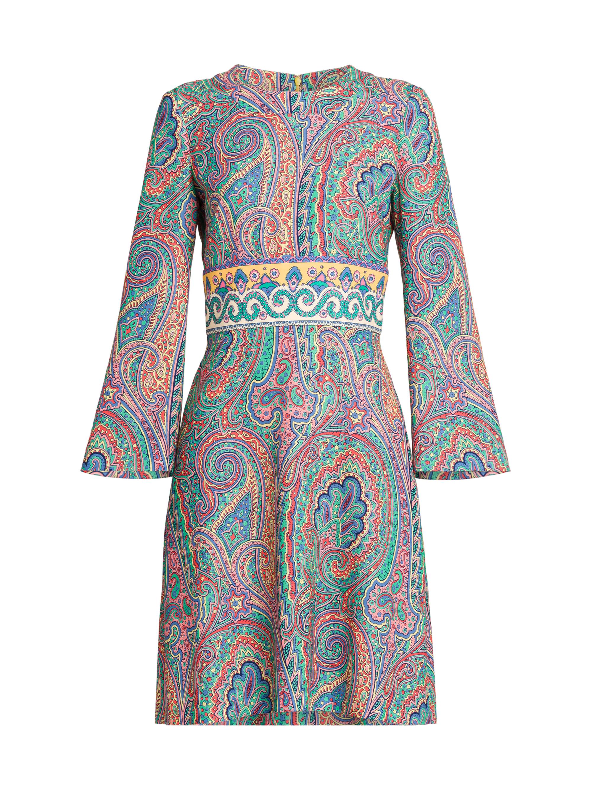 Etro Women's Arnica Print Jersey Minidress - Stampa Fdo Verde