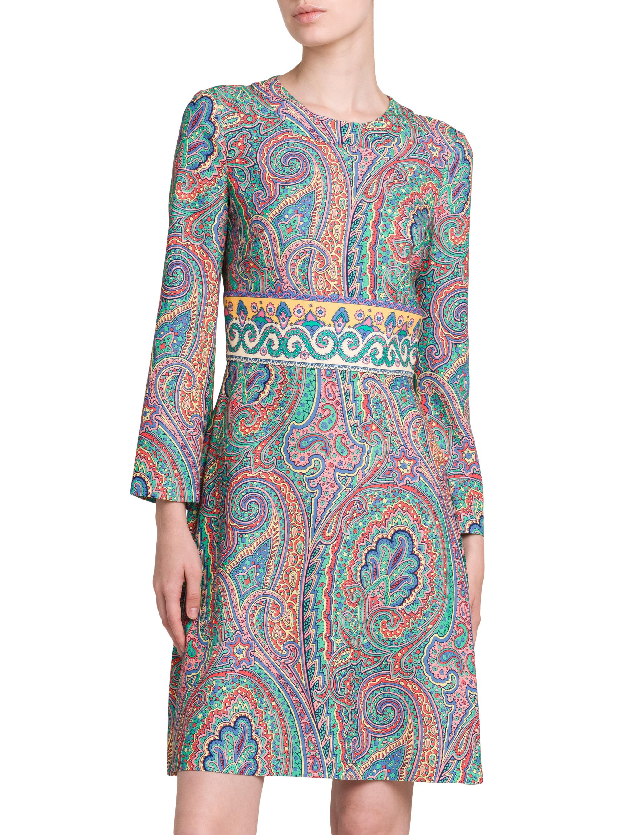 knee length dresses for ladies Paisley Mini Dress main image 0