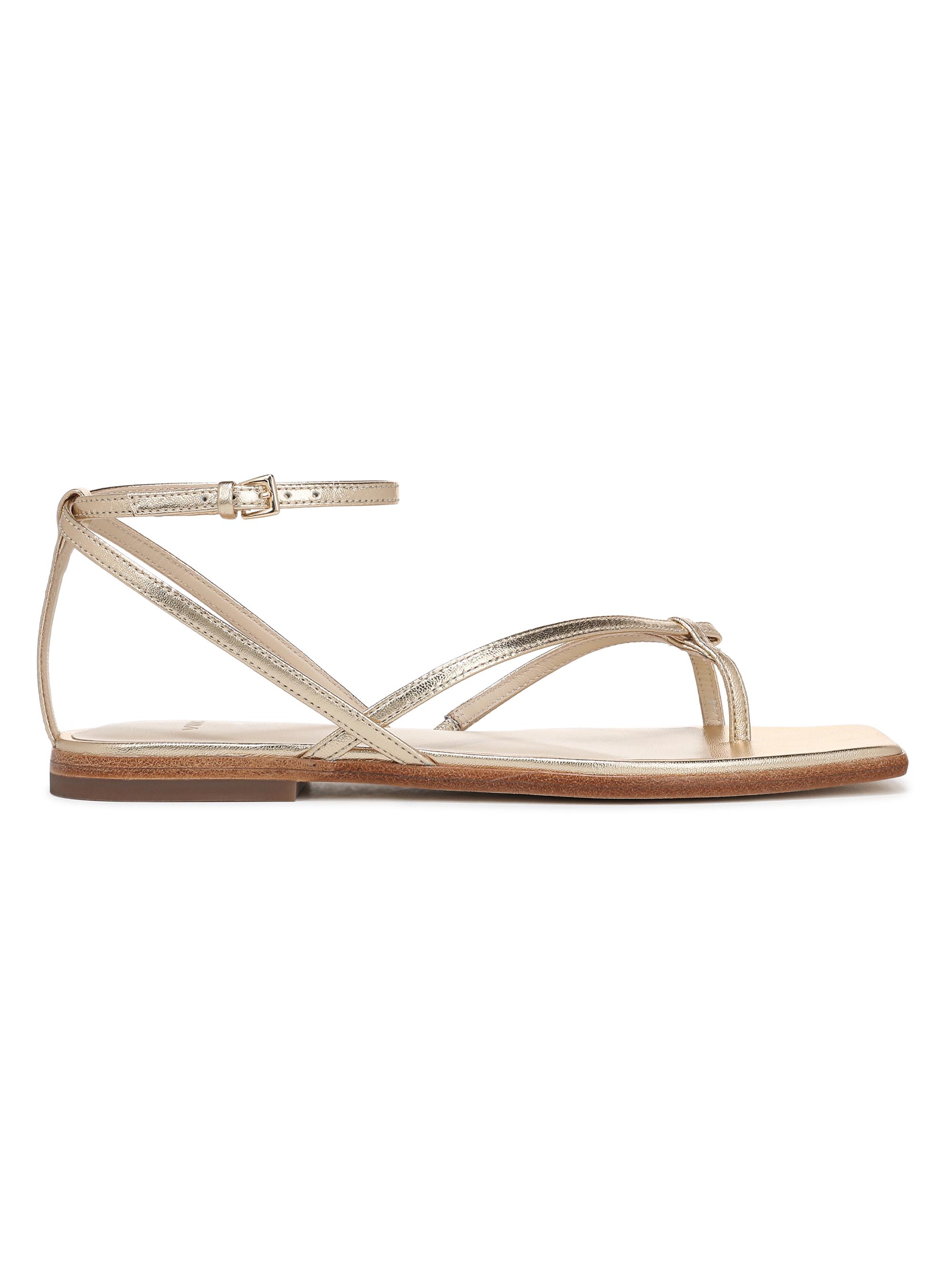 Vince Women's Ali Strappy Leather Sandals - Champagne