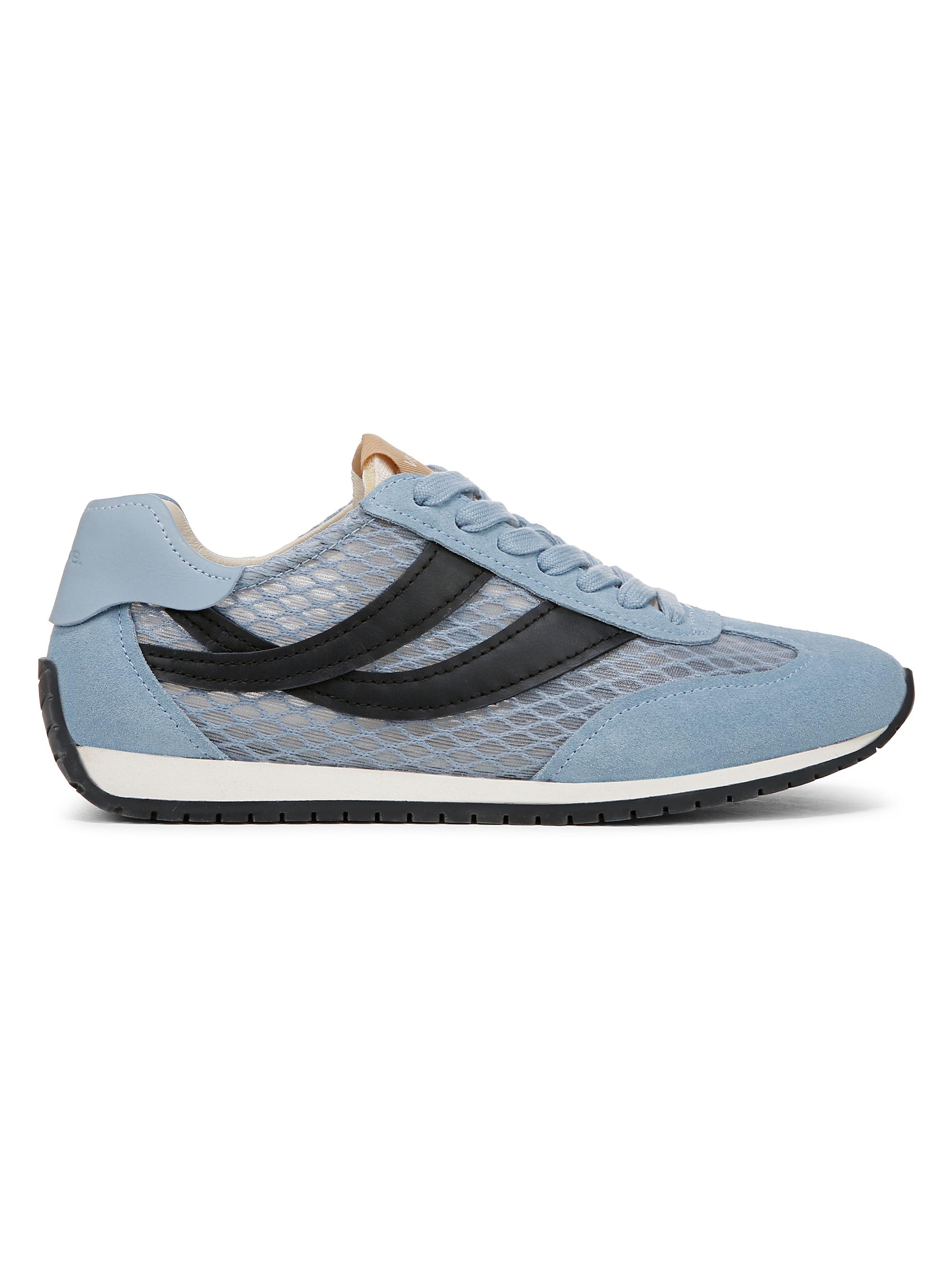 Vince Women's Oasis Runner Mesh-Leather Sneakers - Glacial Blue Black