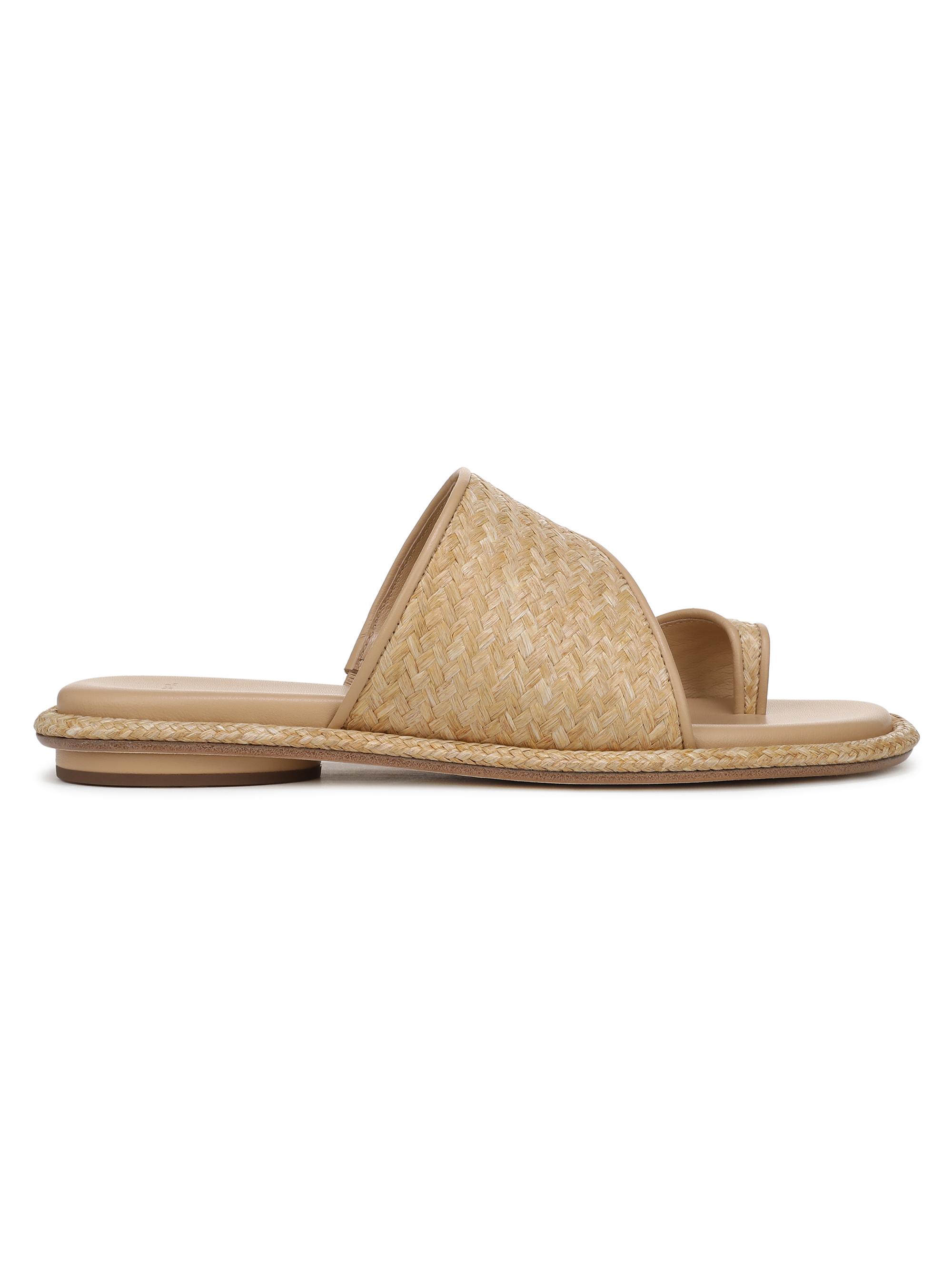 Vince Women's Lukas Raffia Slide Sandals - Toasted Wheat