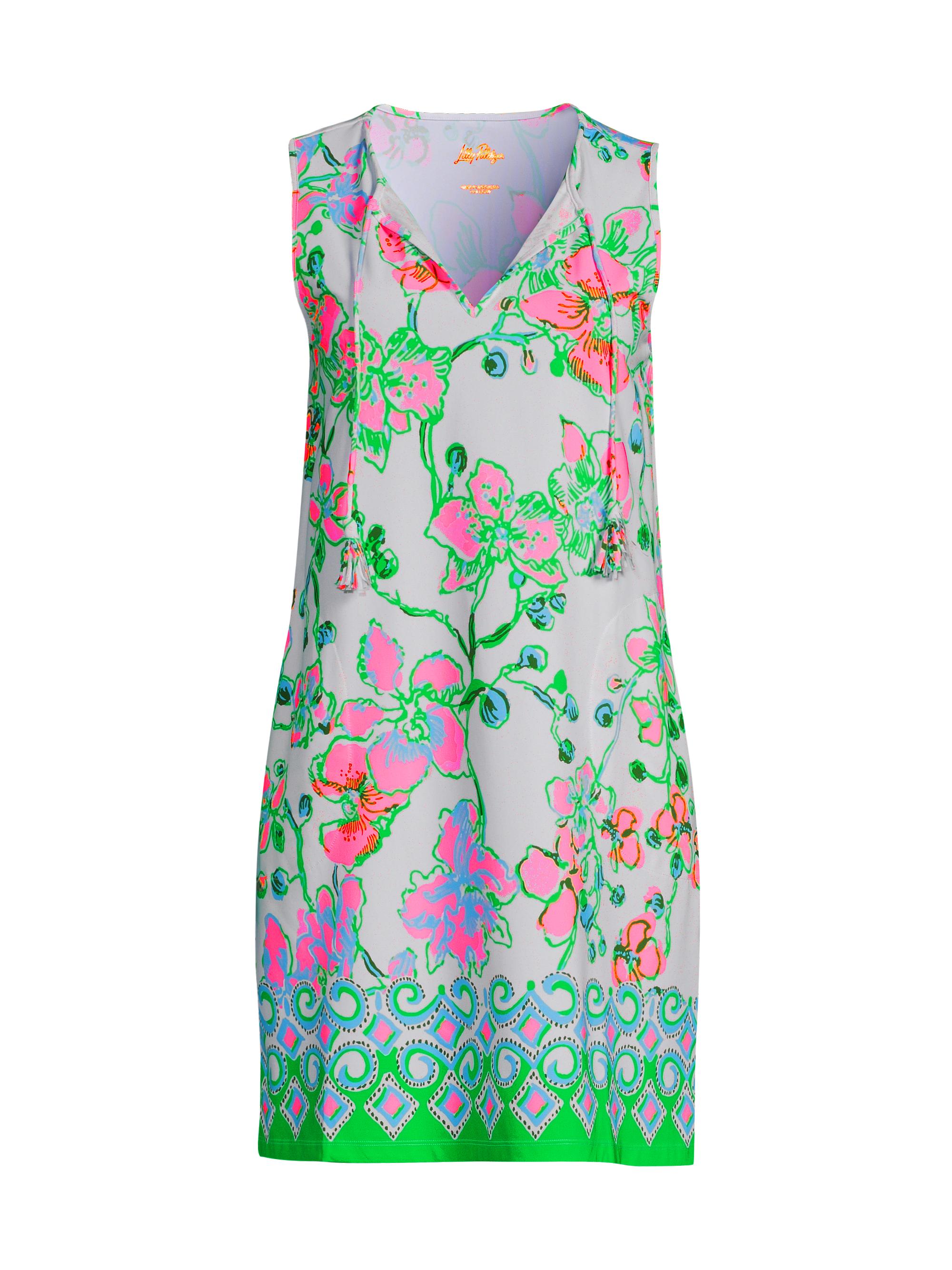 Lilly Pulitzer Women's Johana Sleeveless Coverup Minidress - Multi Orchids On The Avenue