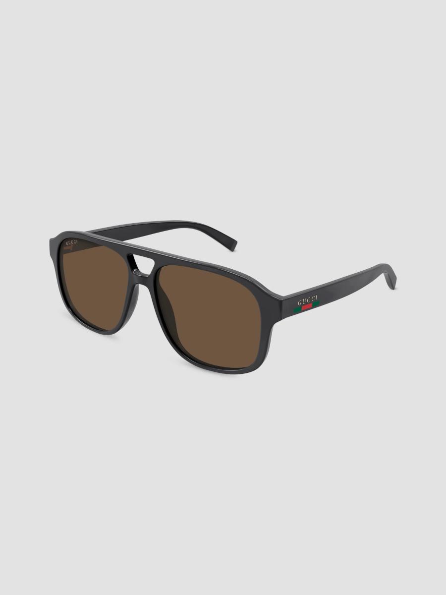 Gucci Gucci Lines 57MM Pilot Sunglasses | Saks Fifth Avenue