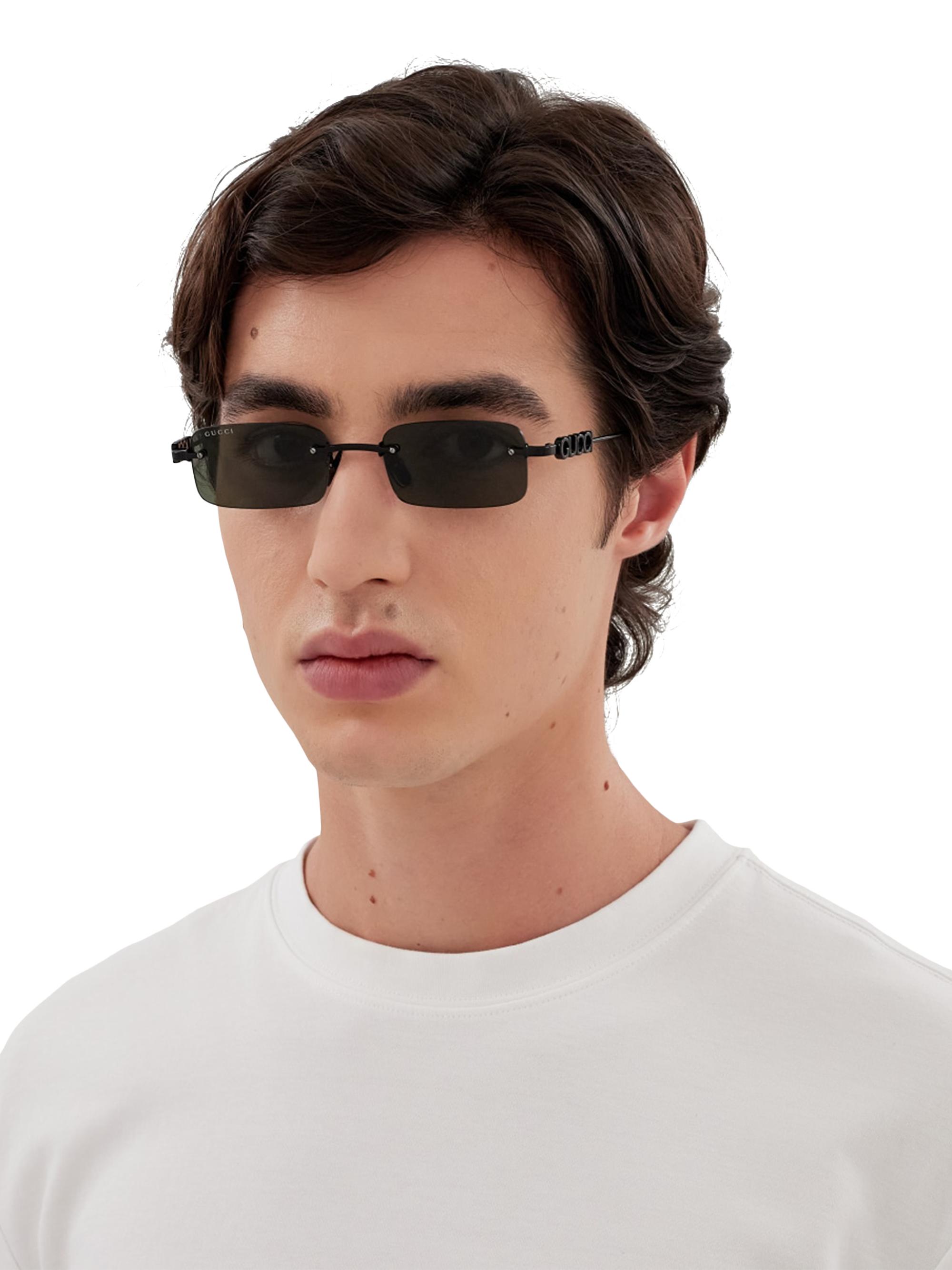 Gucci Gucci Block 52MM Rimless Rectangular Sunglasses | Saks Fifth