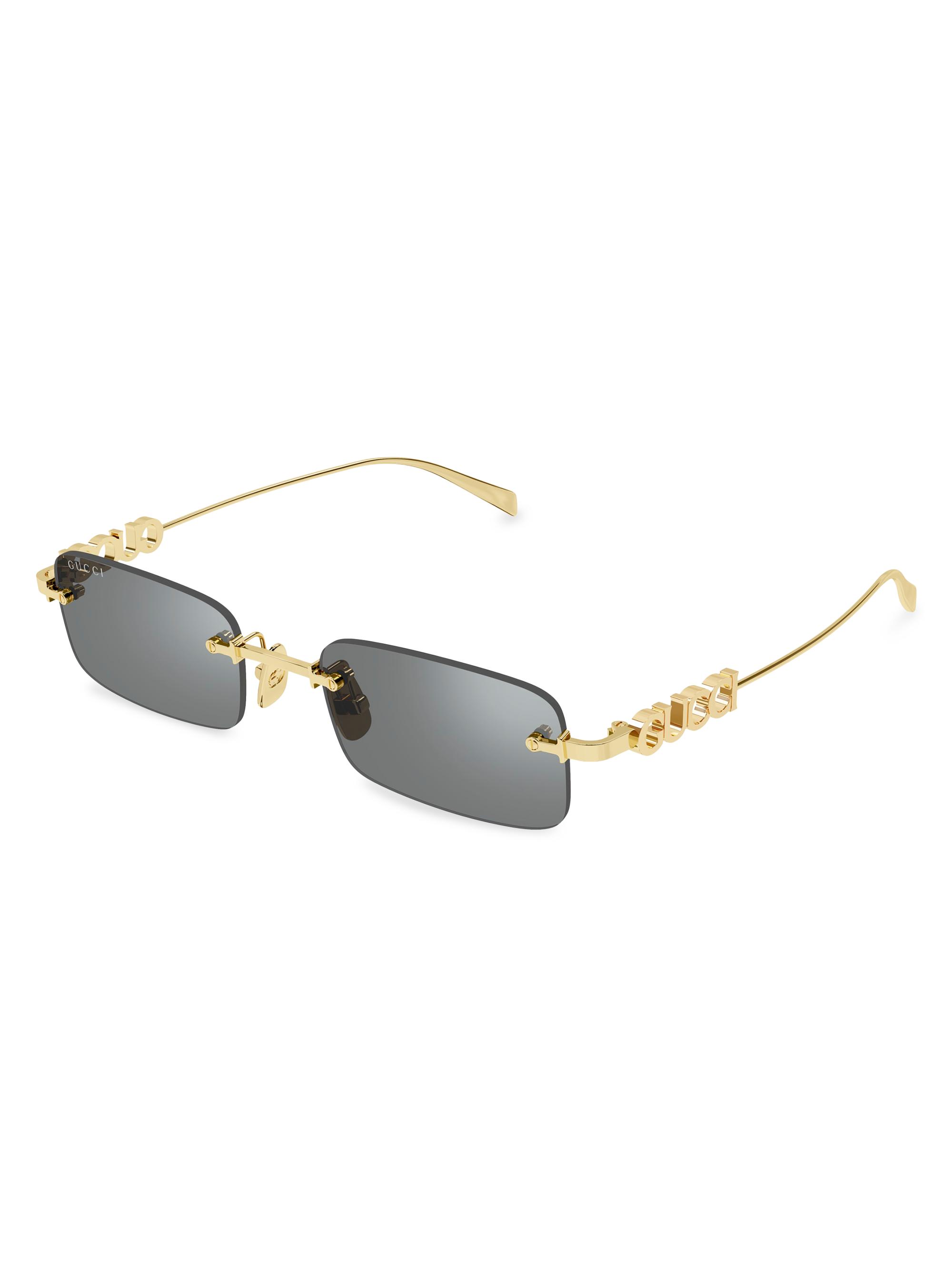 Gucci Horsebit Top Bar 55MM Square Sunglasses | Saks Fifth Avenue