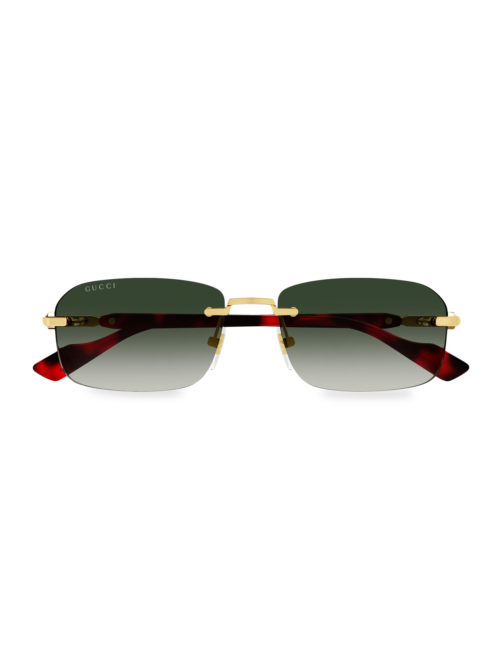 Gucci Gucci 125th Street 56MM Rectangular Sunglasses | Saks Fifth