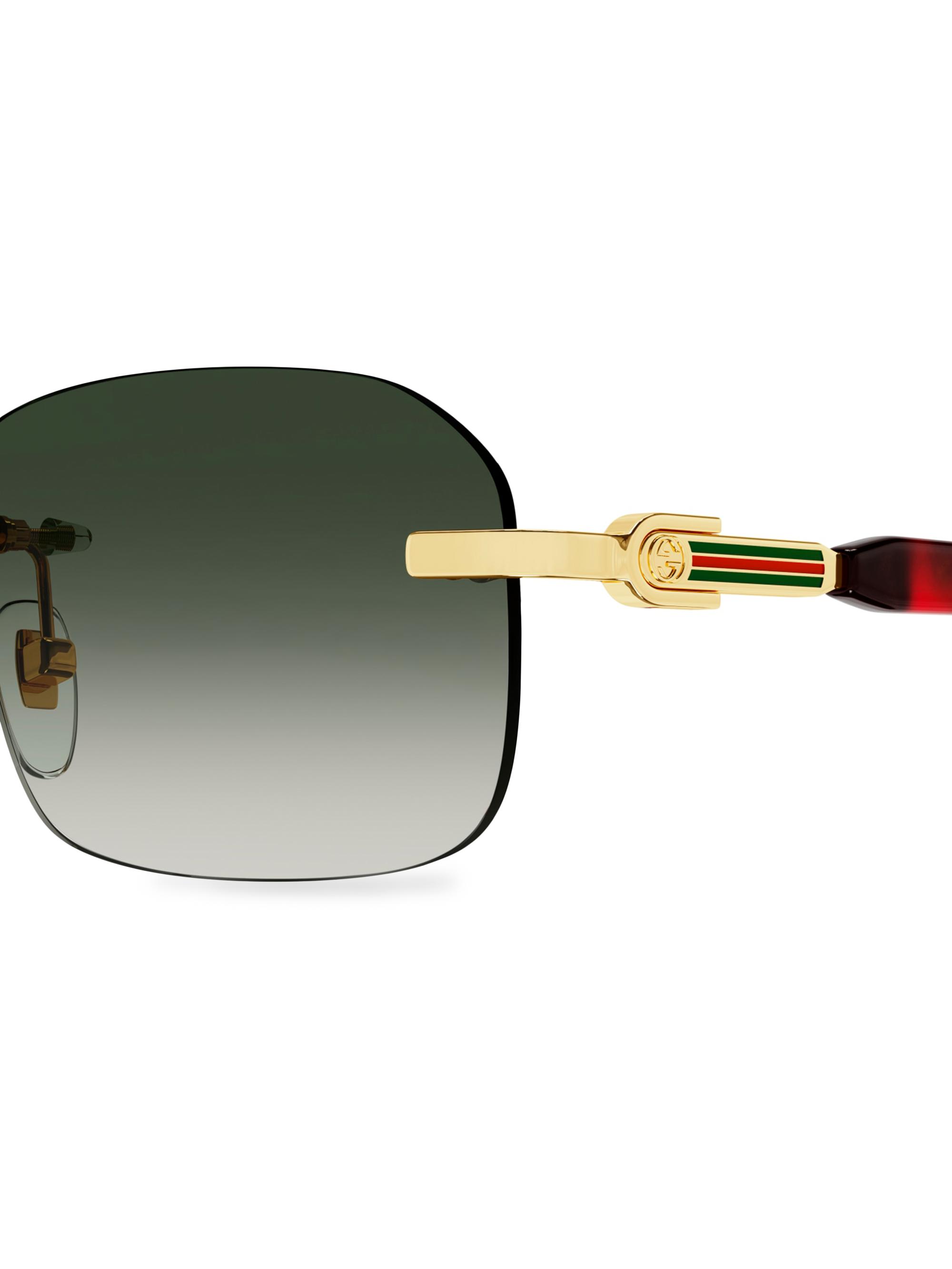 Gucci Gucci 125th Street 56MM Rectangular Sunglasses | Saks Fifth