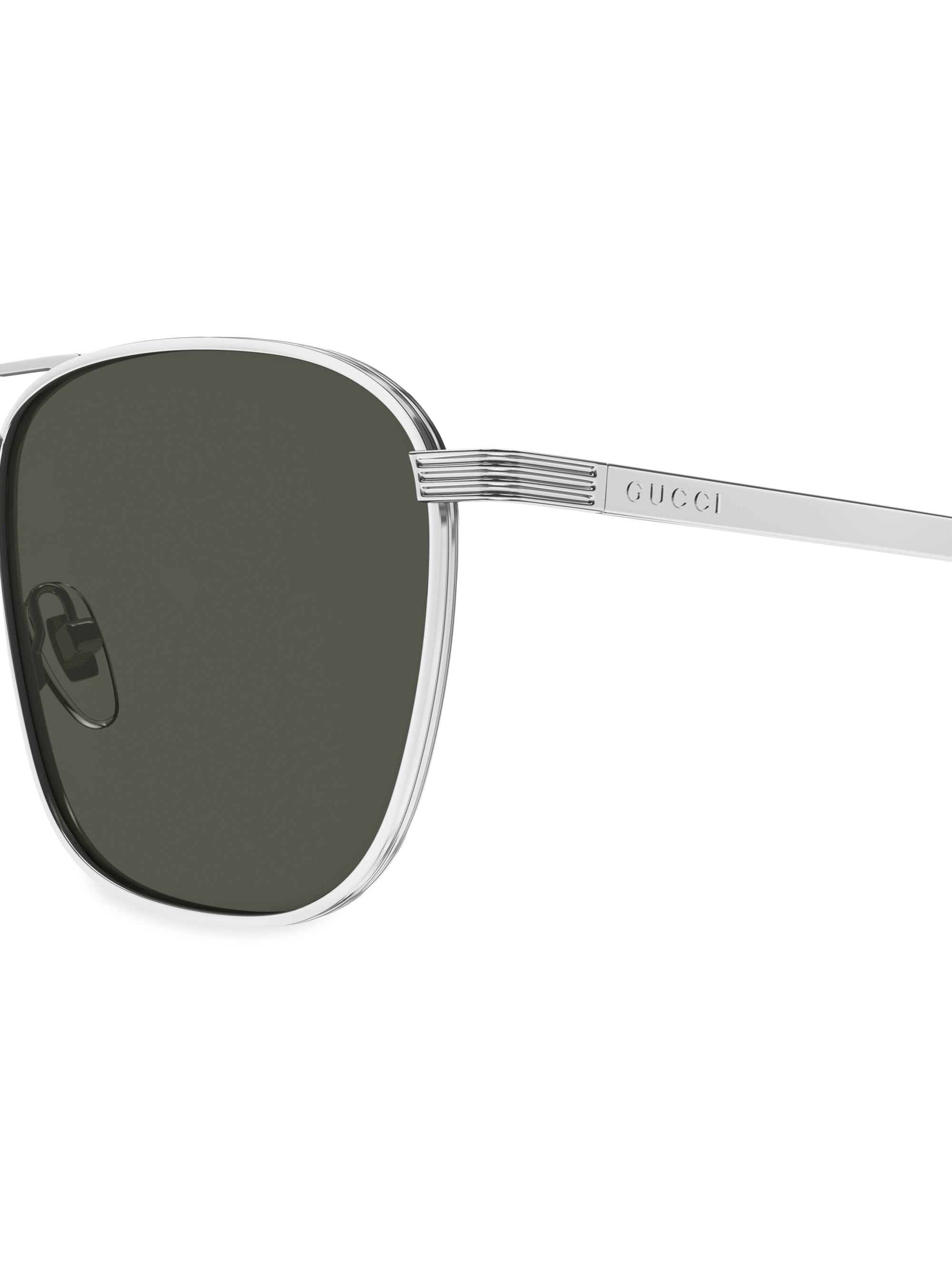 GUCCI サングラス Square frame sunglasses in tortoiseshell brown | GUCCI® US