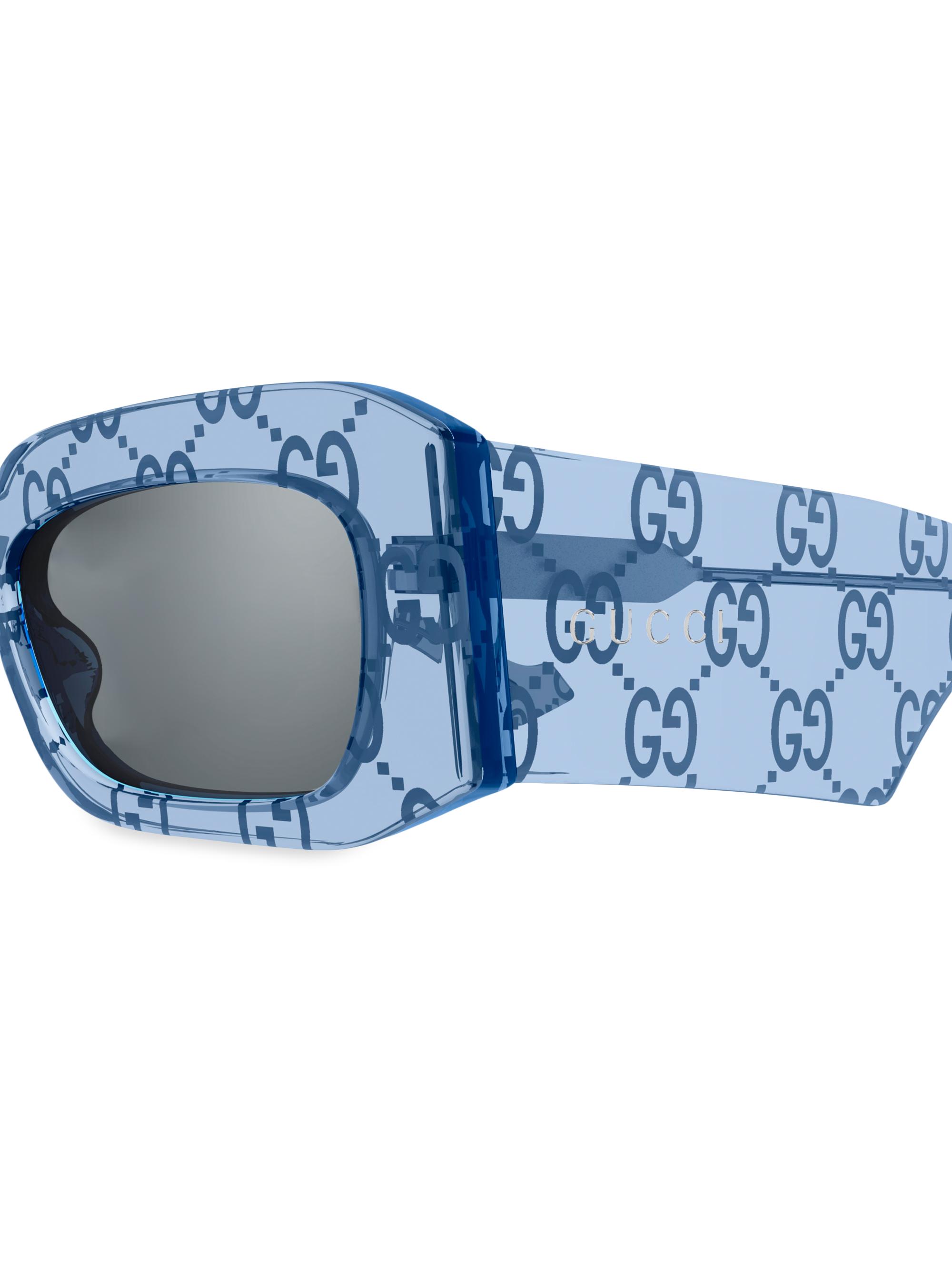 Gucci 54MM Rectangular Sunglasses | Saks Fifth Avenue
