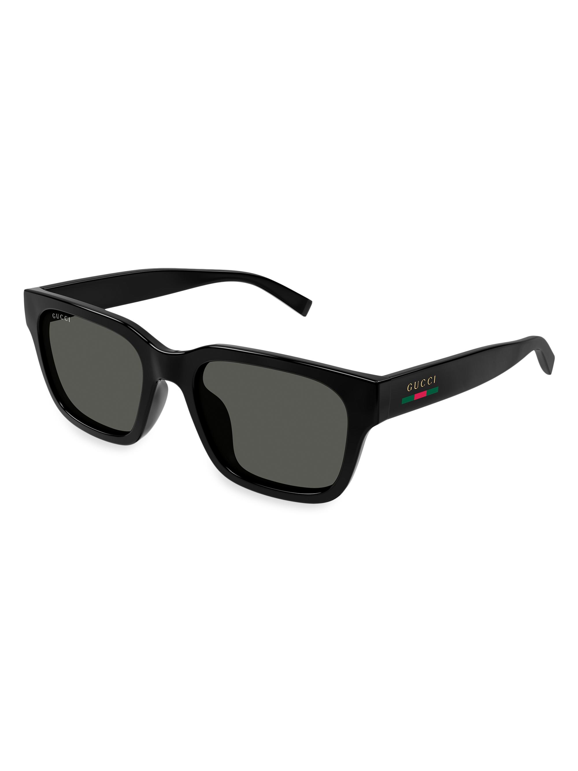 Gucci Gucci Lines 55MM Squared Sunglasses | Saks Fifth Avenue