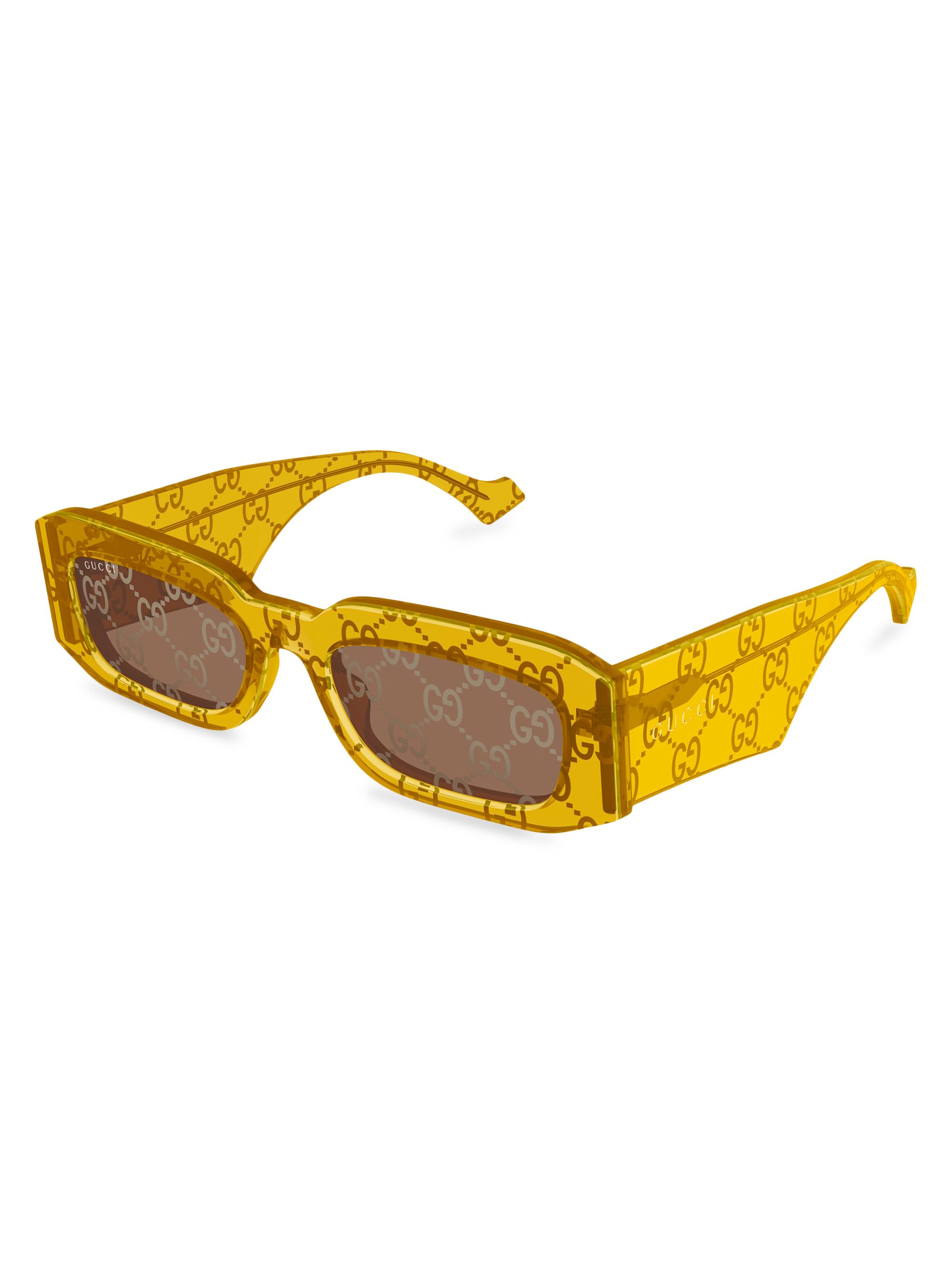 Gucci 54MM Rectangular Sunglasses | Saks Fifth Avenue