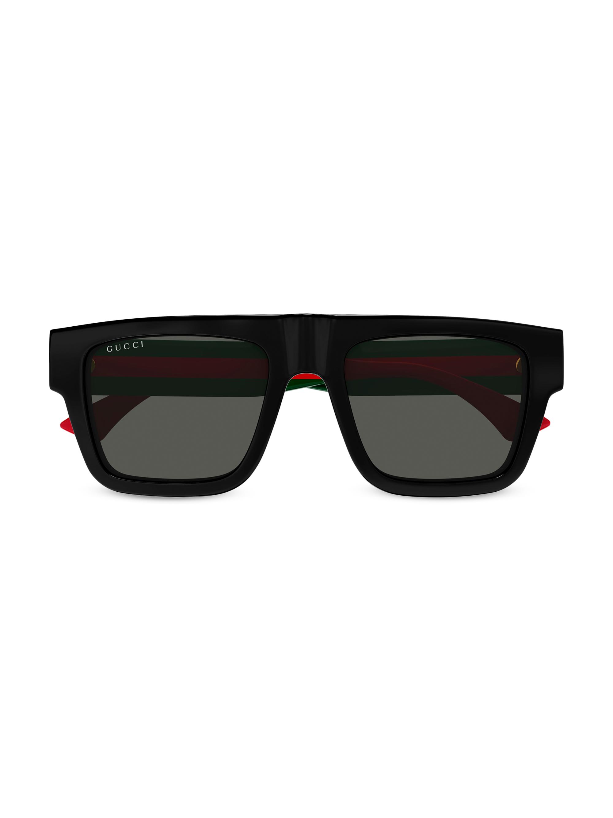 Gucci 53MM Squared Sunglasses | Saks Fifth Avenue
