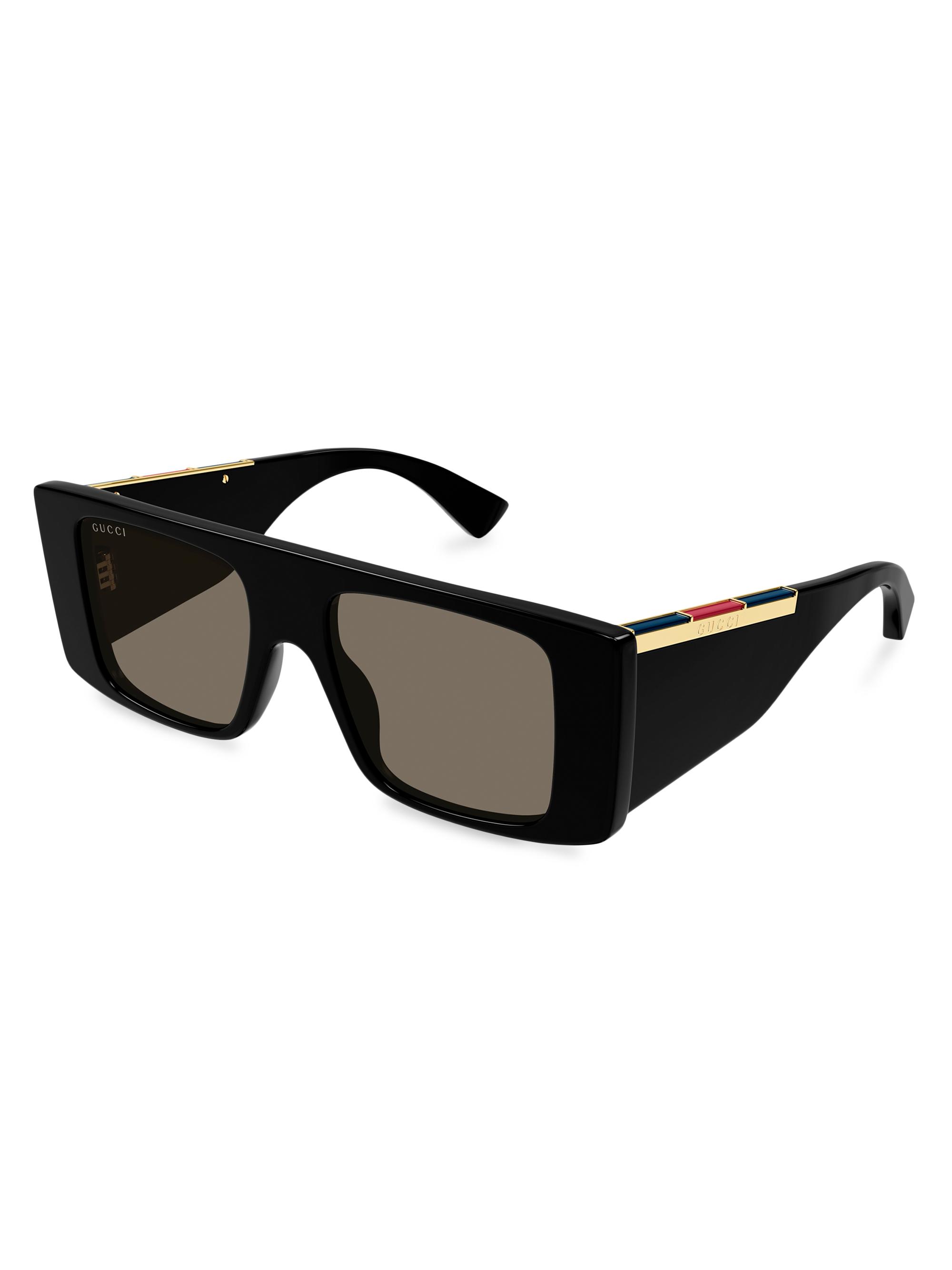 Gucci 50MM Squared Sunglasses | Saks Fifth Avenue