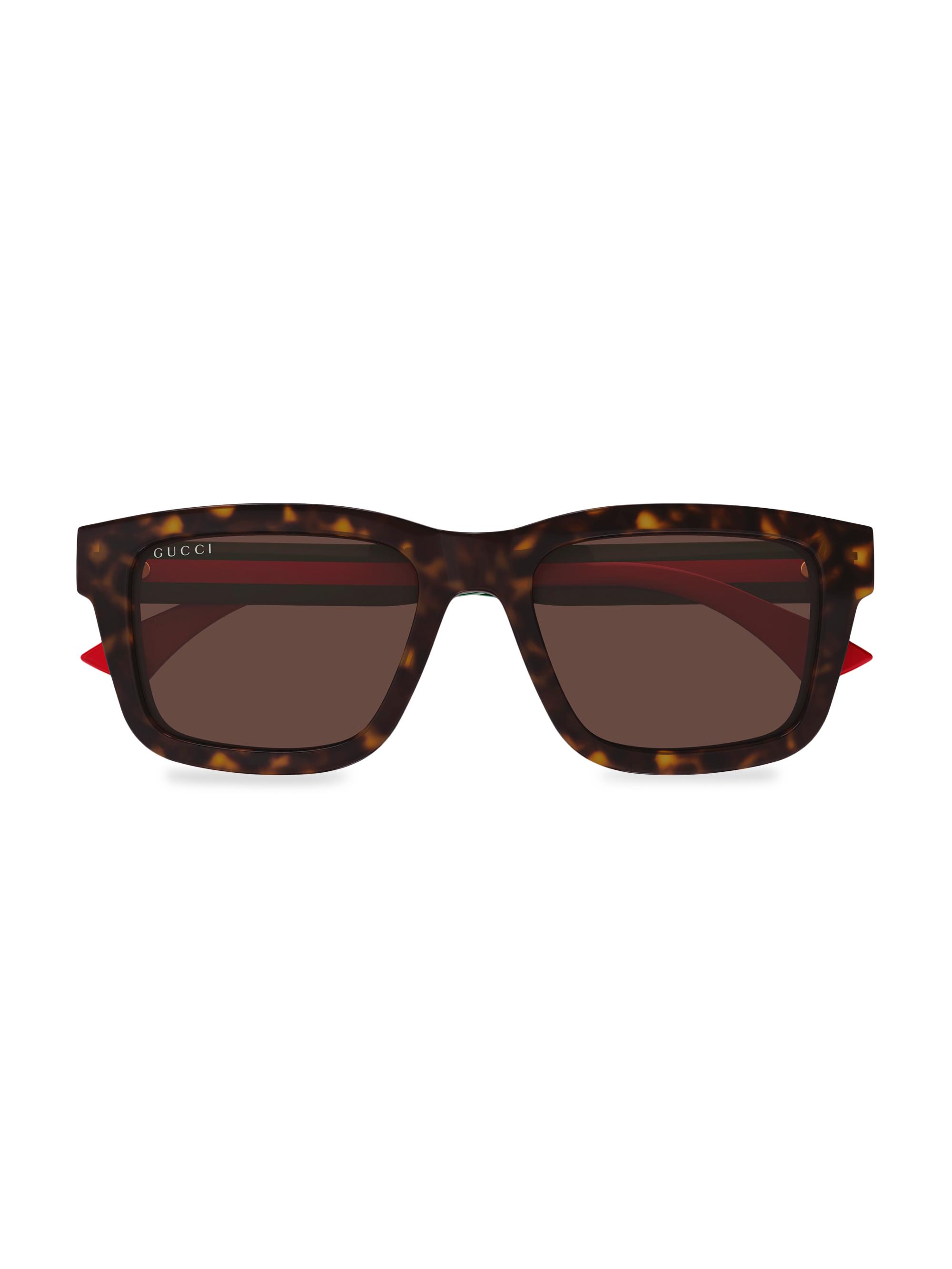 Gucci New Pop Web 53MM Square Sunglasses | Saks Fifth Avenue