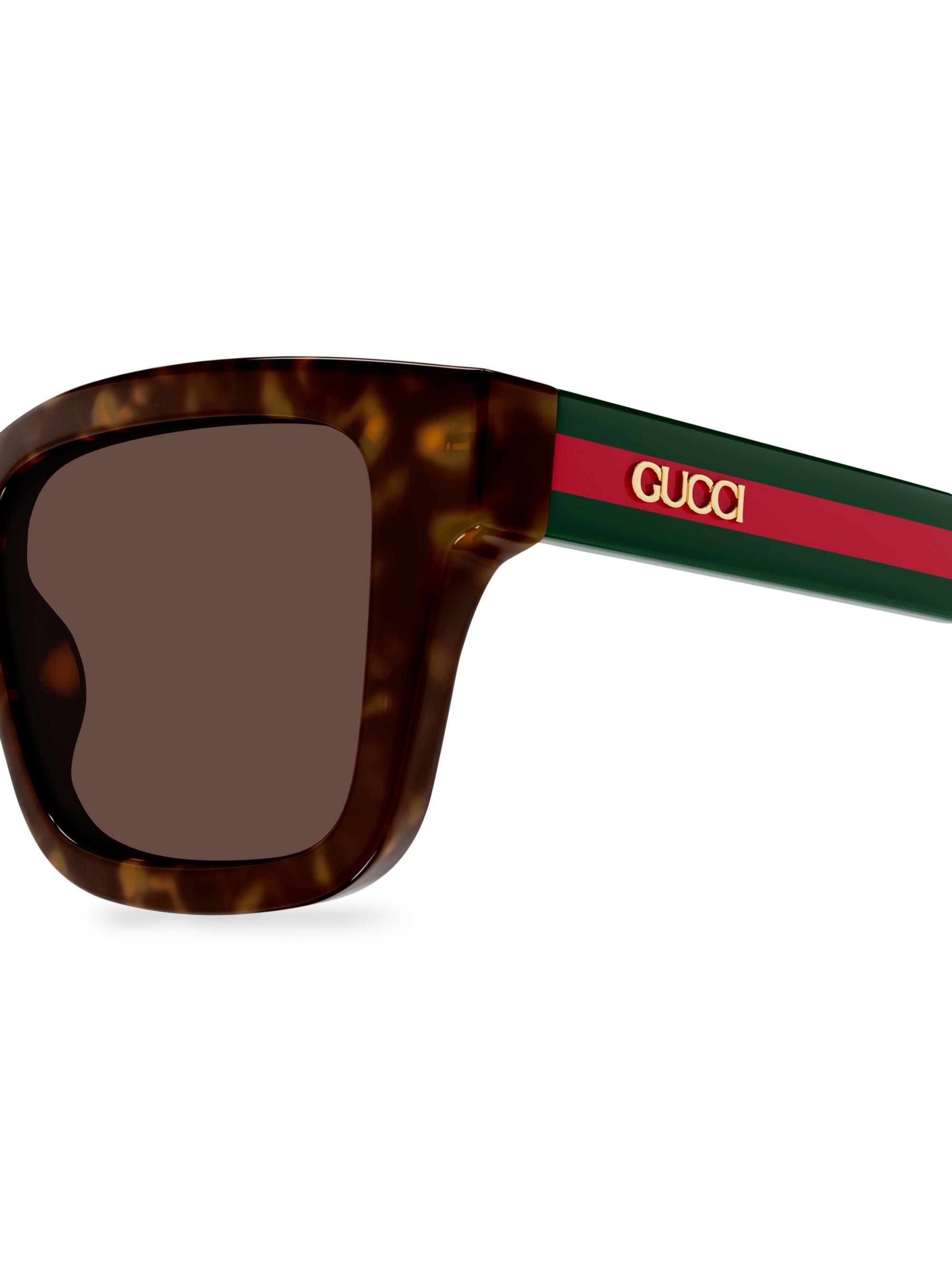 Gucci New Pop Web 53MM Square Sunglasses | Saks Fifth Avenue