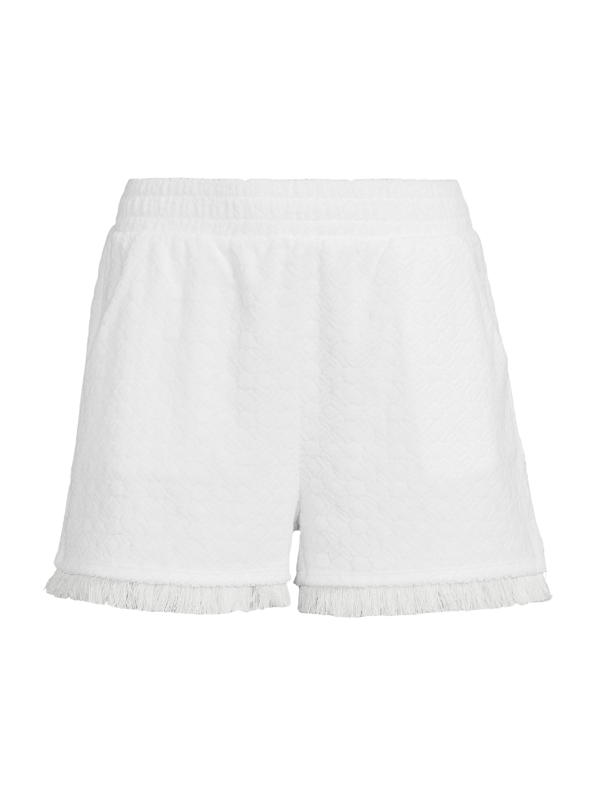 Lilly Pulitzer Women's Riv Terry Coverup Shorts - Resort White Lil Butterfly