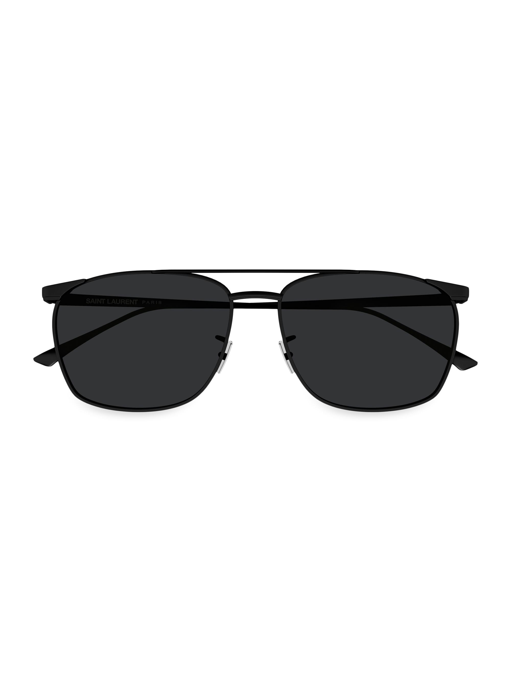 Saint Laurent Fashion Metal 57MM Pilot Sunglasses | Saks Fifth Avenue
