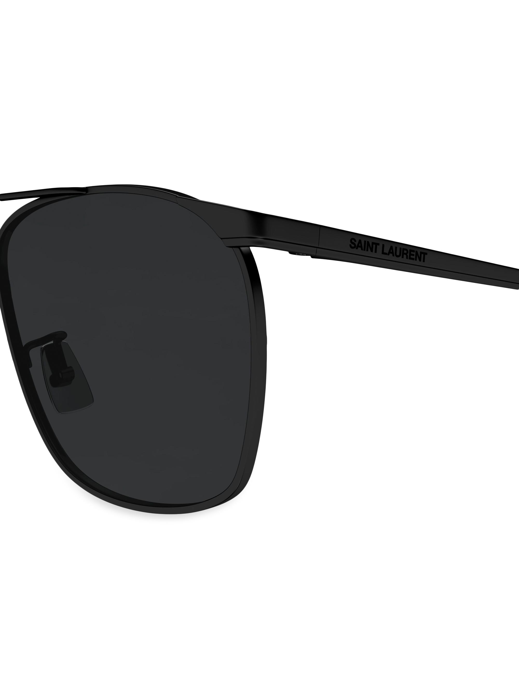 Saint Laurent Fashion Metal 57MM Pilot Sunglasses | Saks Fifth Avenue