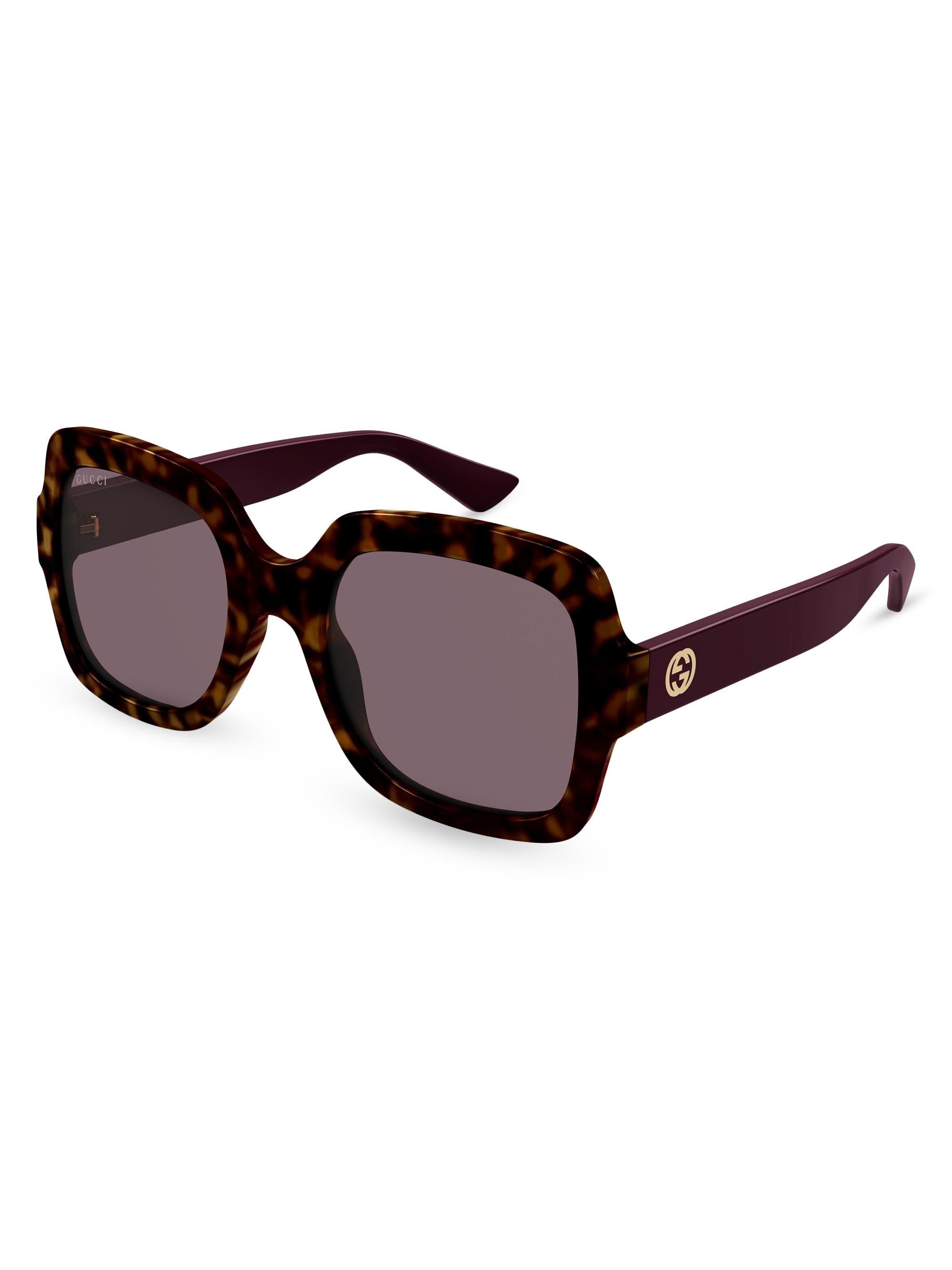 Gucci La Piscine 54MM Squared Injection Sunglasses | Saks Fifth Avenue