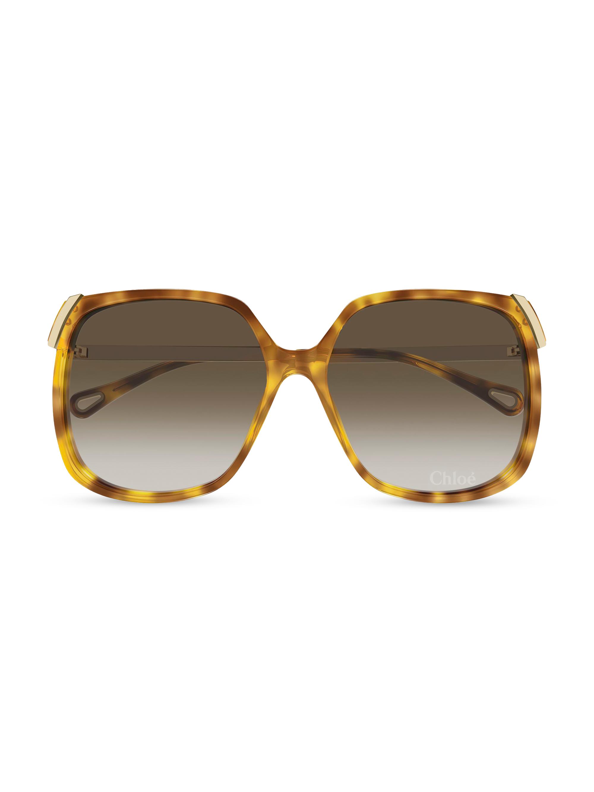 Chloé Aly Combi 60MM Squared Sunglasses | Saks Fifth Avenue