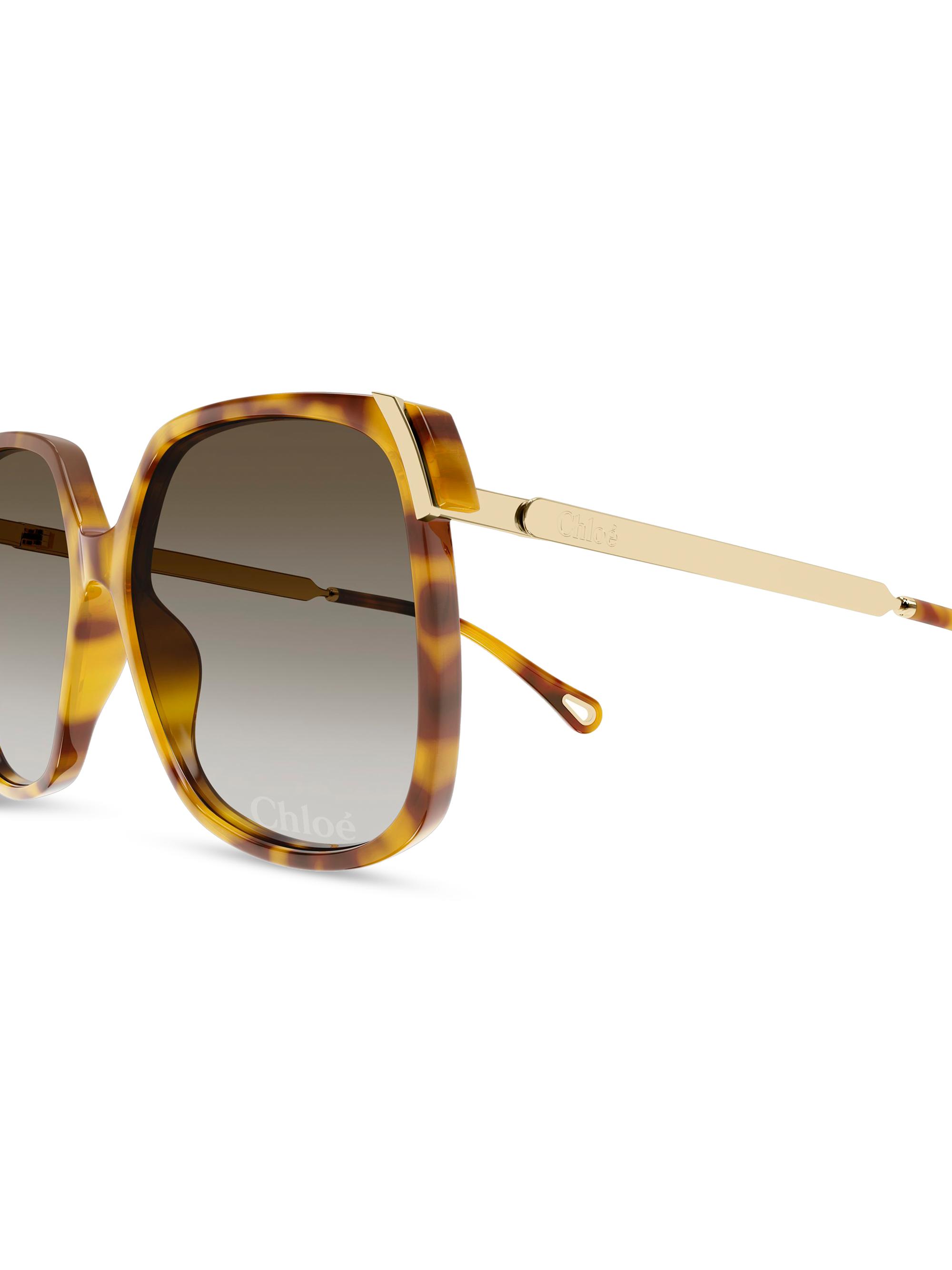 Chloé Aly Combi 60MM Squared Sunglasses | Saks Fifth Avenue