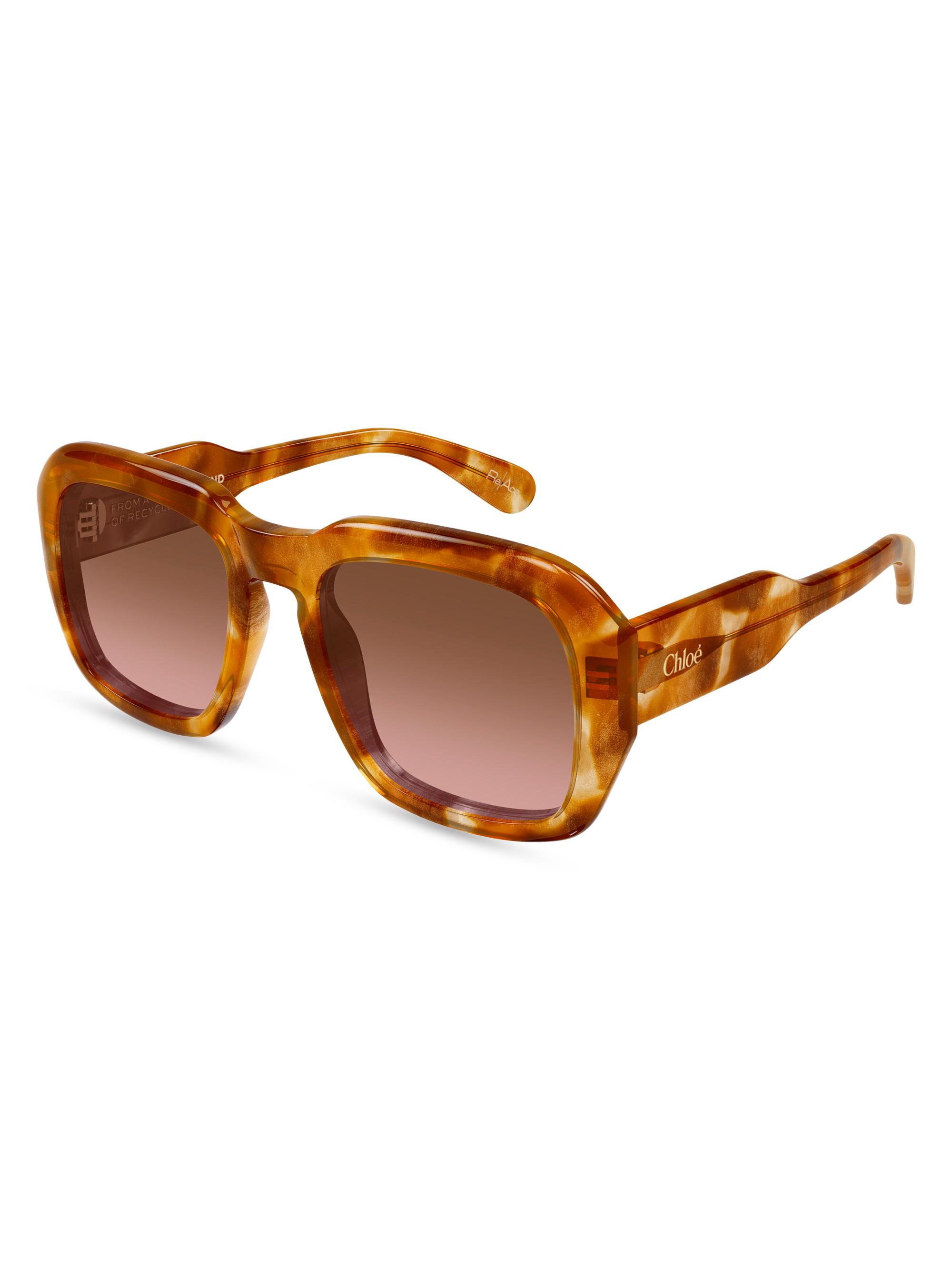 Chloé Women's Gayia 54MM Square Sunglasses - Havana