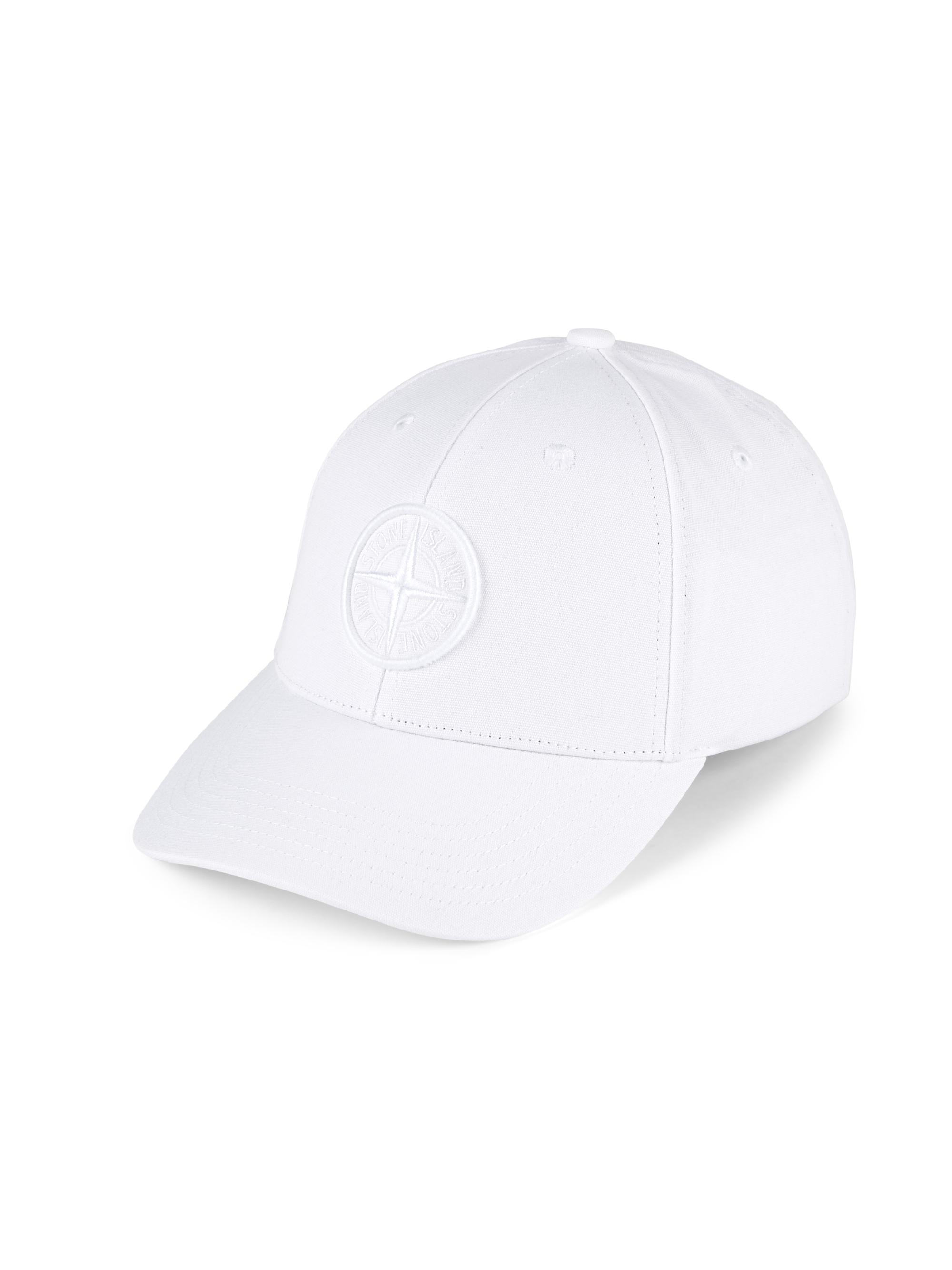 Stone Island Men's Cotton Baseball Hat - White