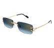 C Decor 56MM Rimless Rectangular Sunglasses