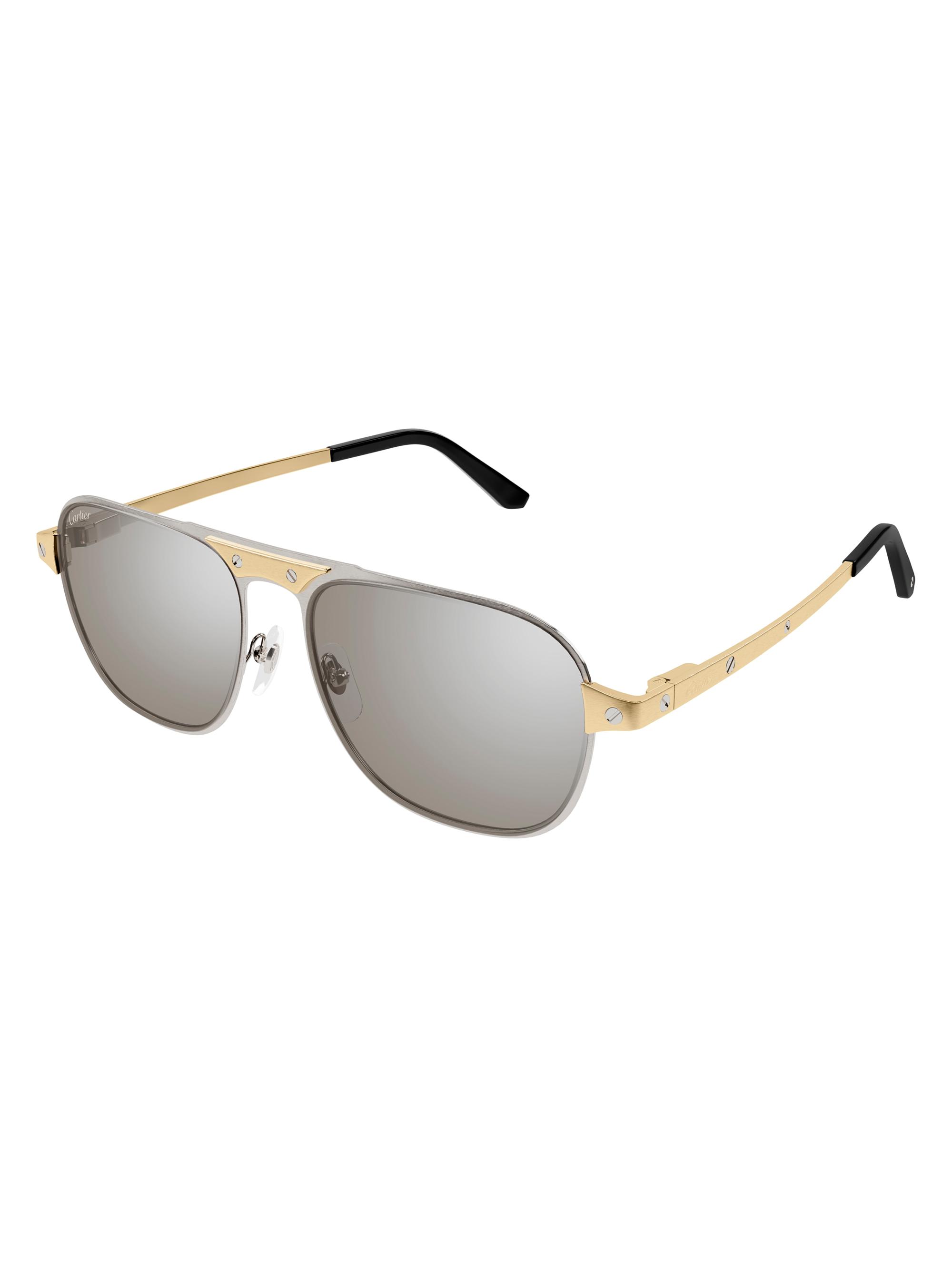 fnhasa Cartier Cartier Santos Classic 60MM Navigator Sunglasses | Saks Fifth Avenue