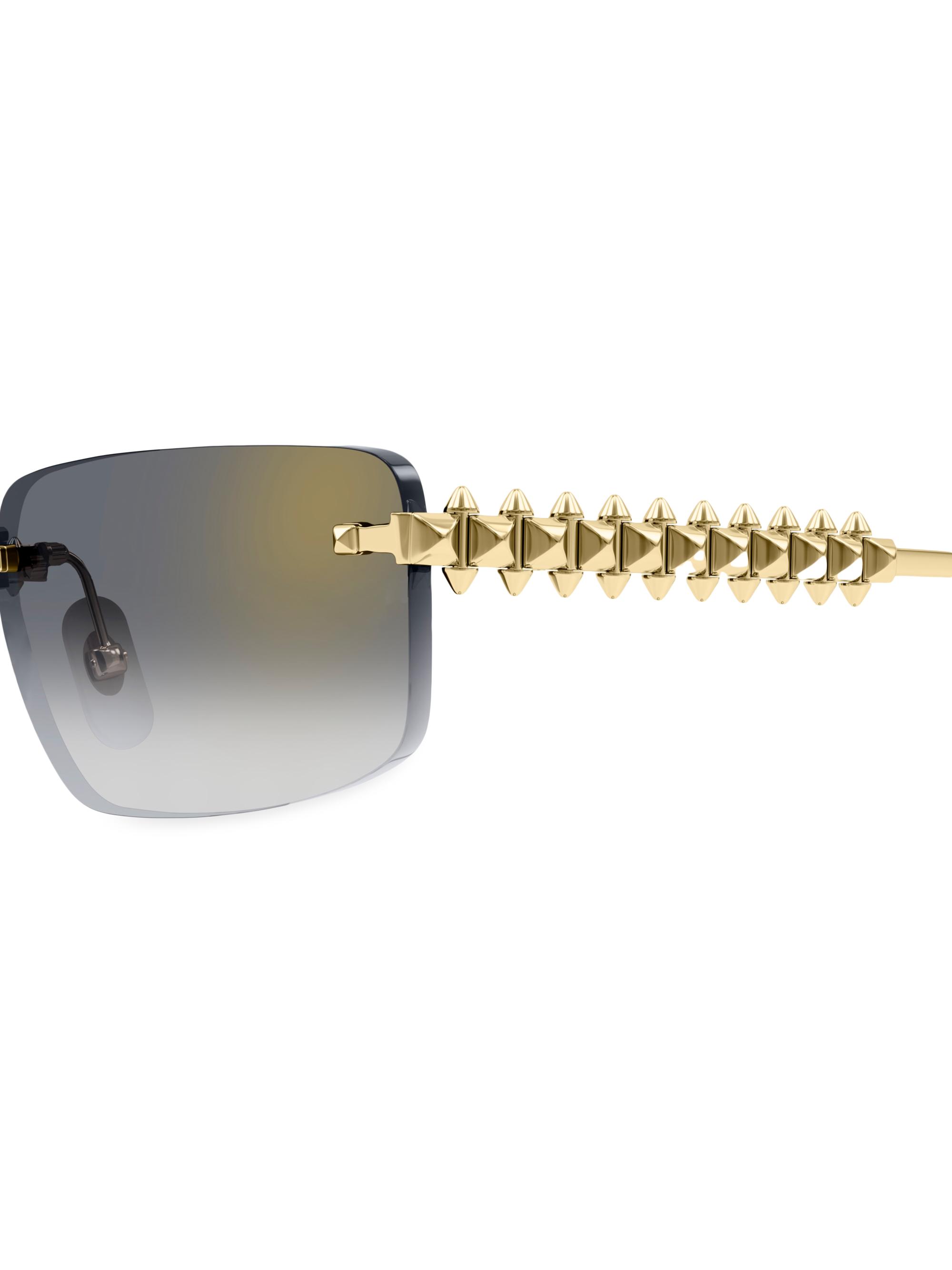 Cartier Clash De Cartier 58MM Rectangular Sunglasses | Saks Fifth