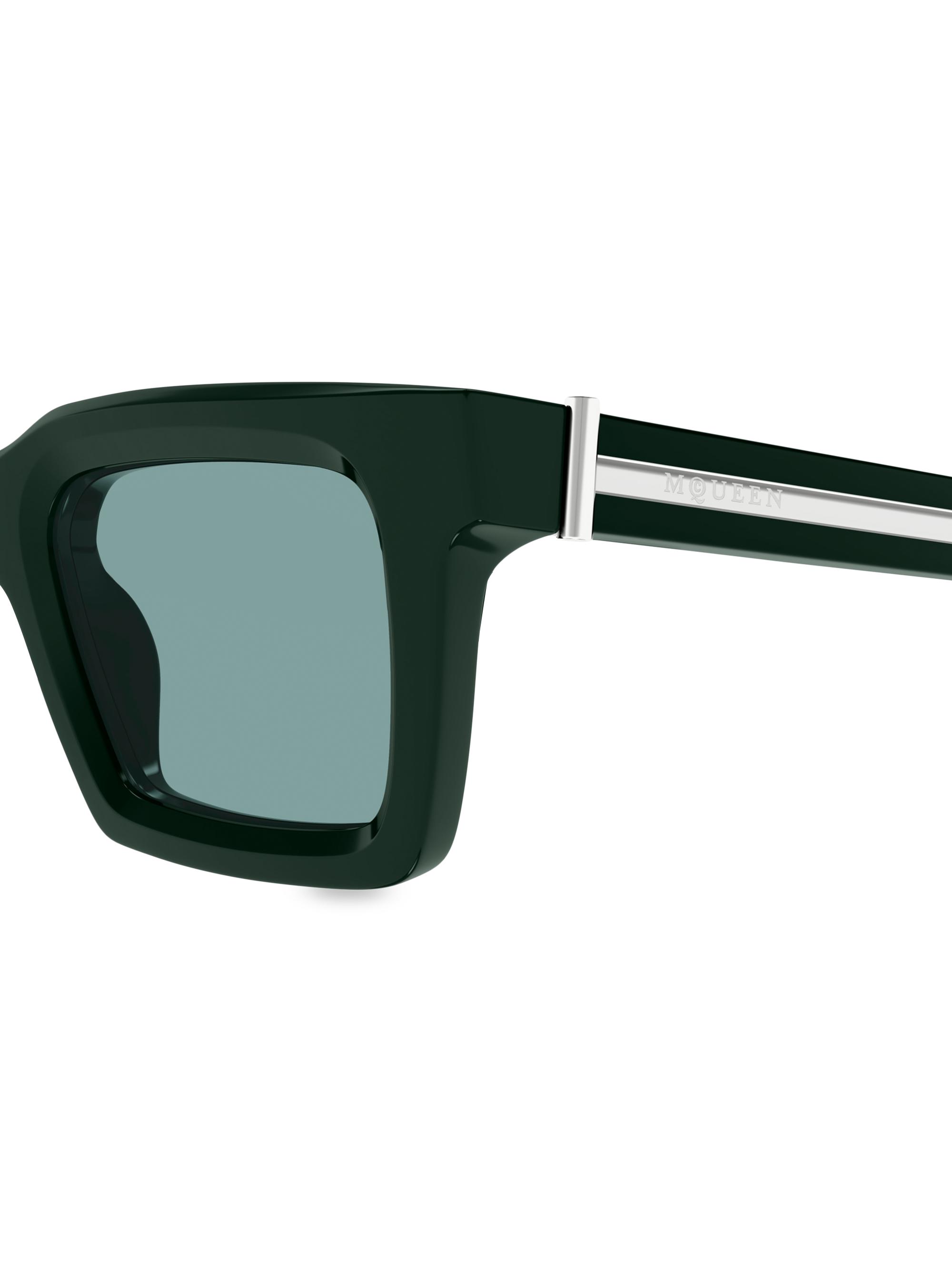 McQueen Skull Hardware 60MM Square Sunglasses | Saks Fifth