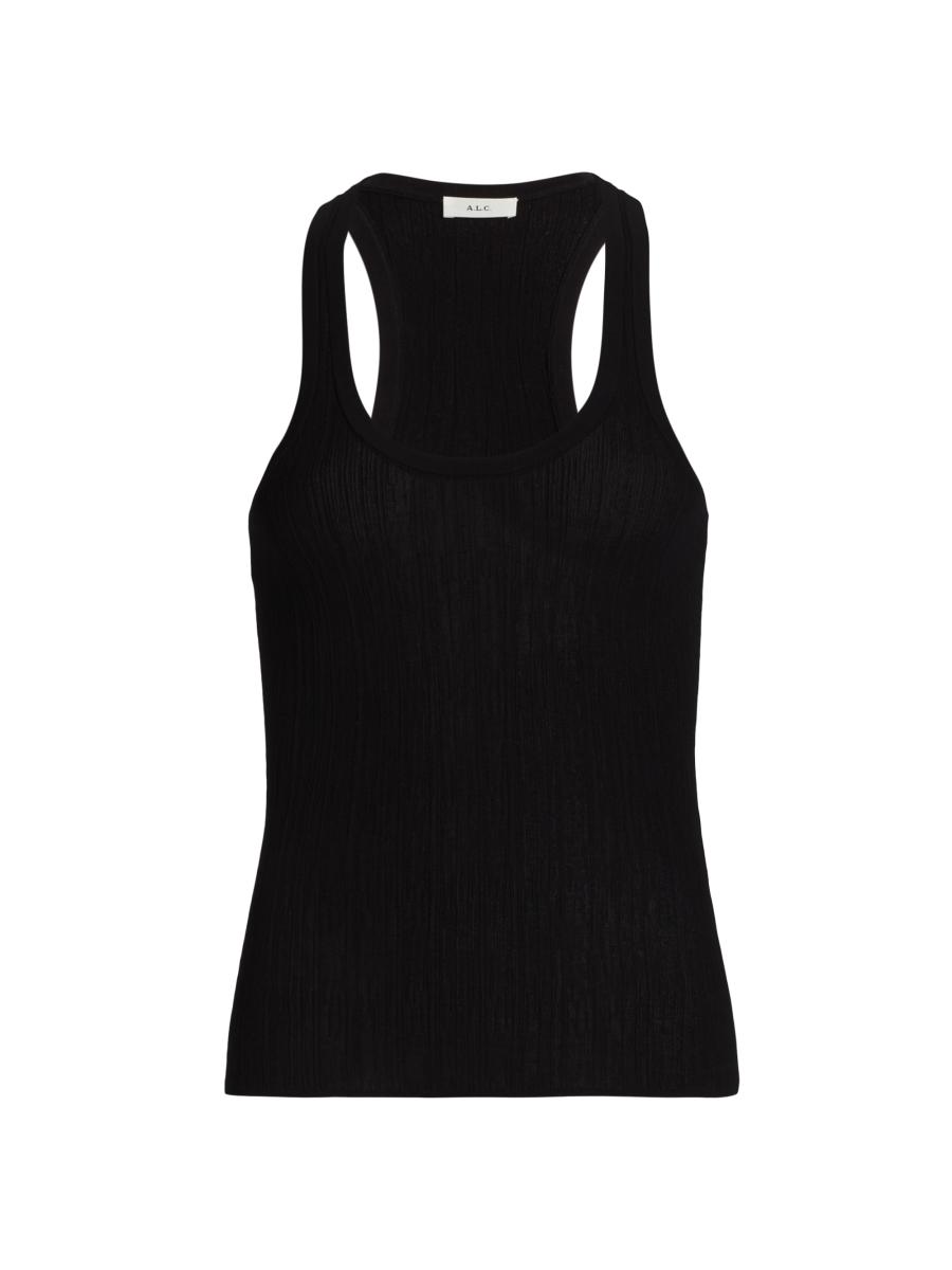 A.l.c Women's Iris Rib-knit Tank In Black