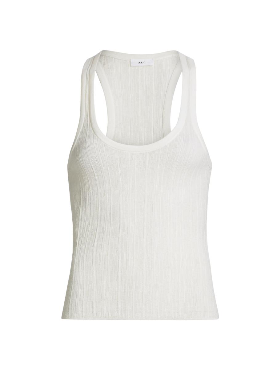 A.l.c Women's Iris Rib-knit Tank In White