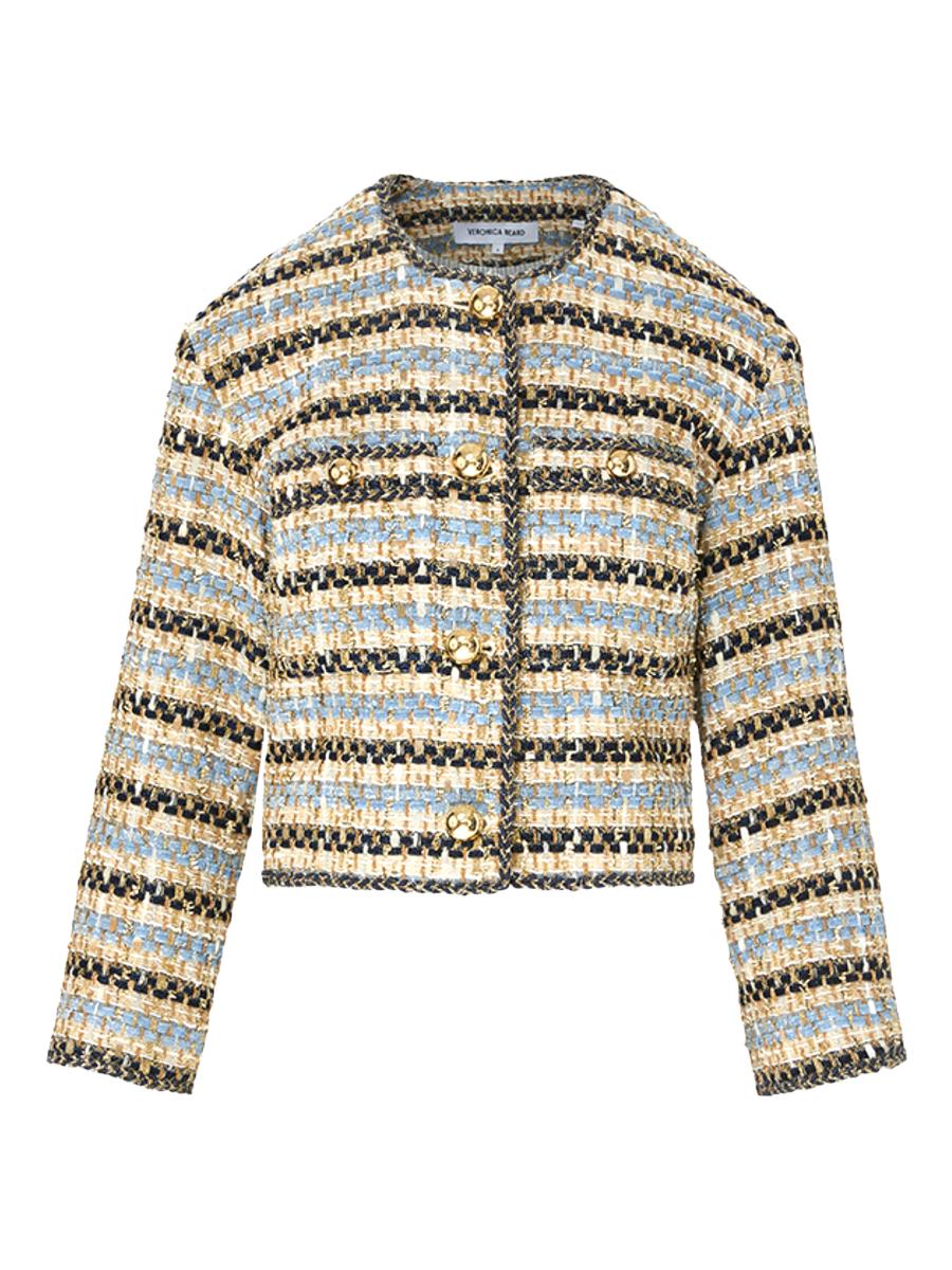 【VERONICA BEARD】grain de poudre cotton-blend ジャケット VERONICA BEARD Battista Dickey grain de poudre blazer | THE