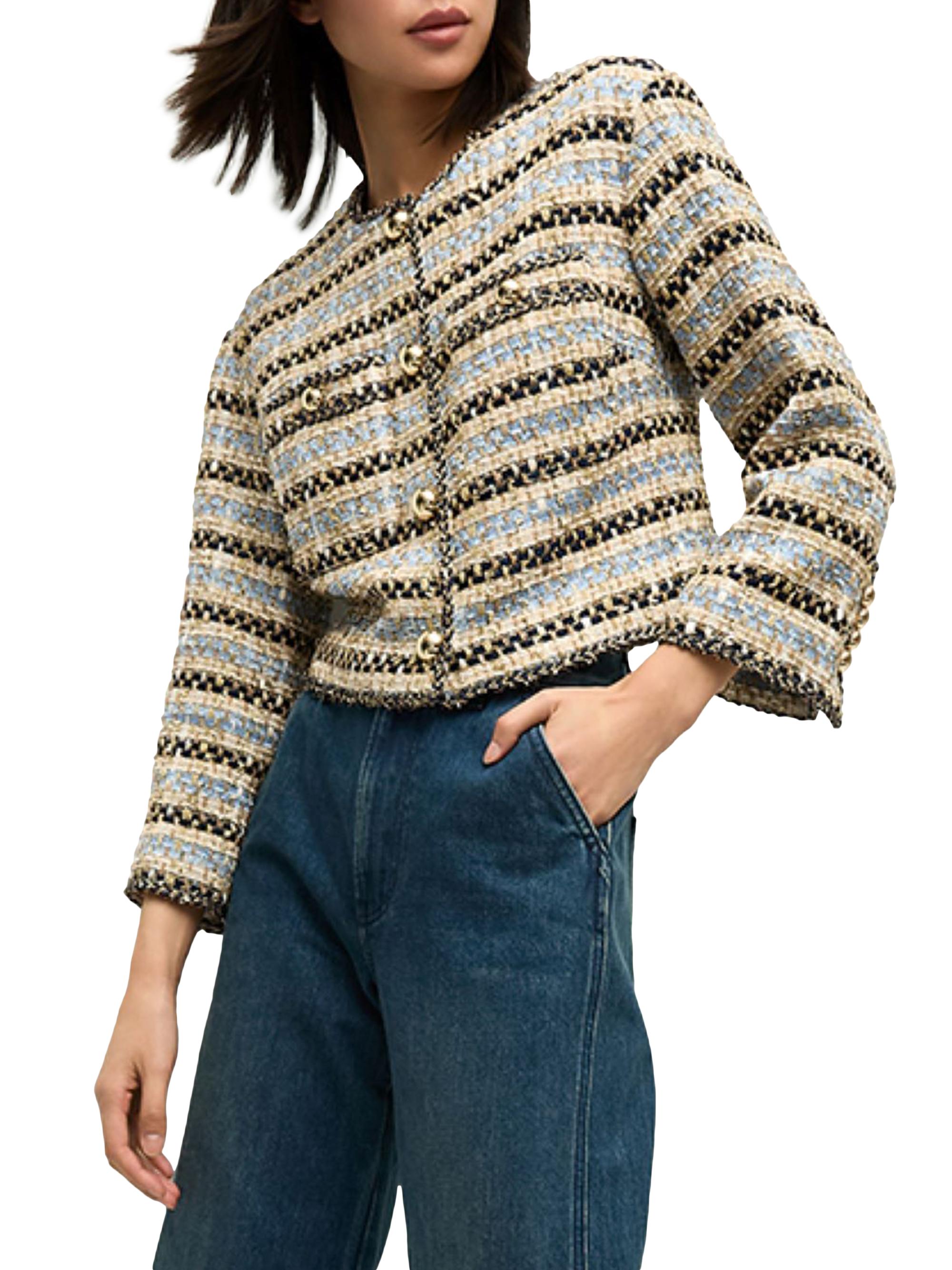 Veronica Beard Sumira Woven Stripe Jacket | Saks Fifth Avenue