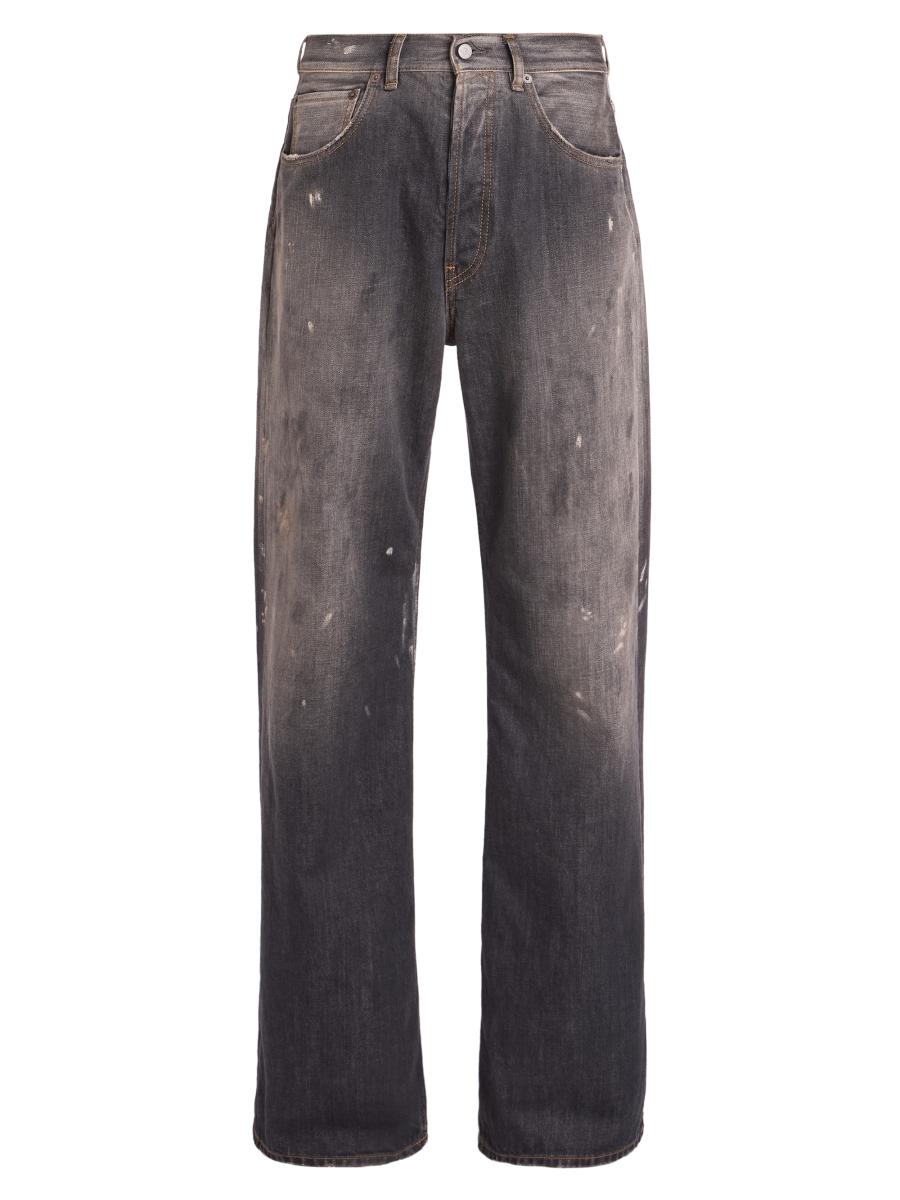 Acne Studios Black Trafalgar Straight-Leg Jeans | Saks Fifth Avenue