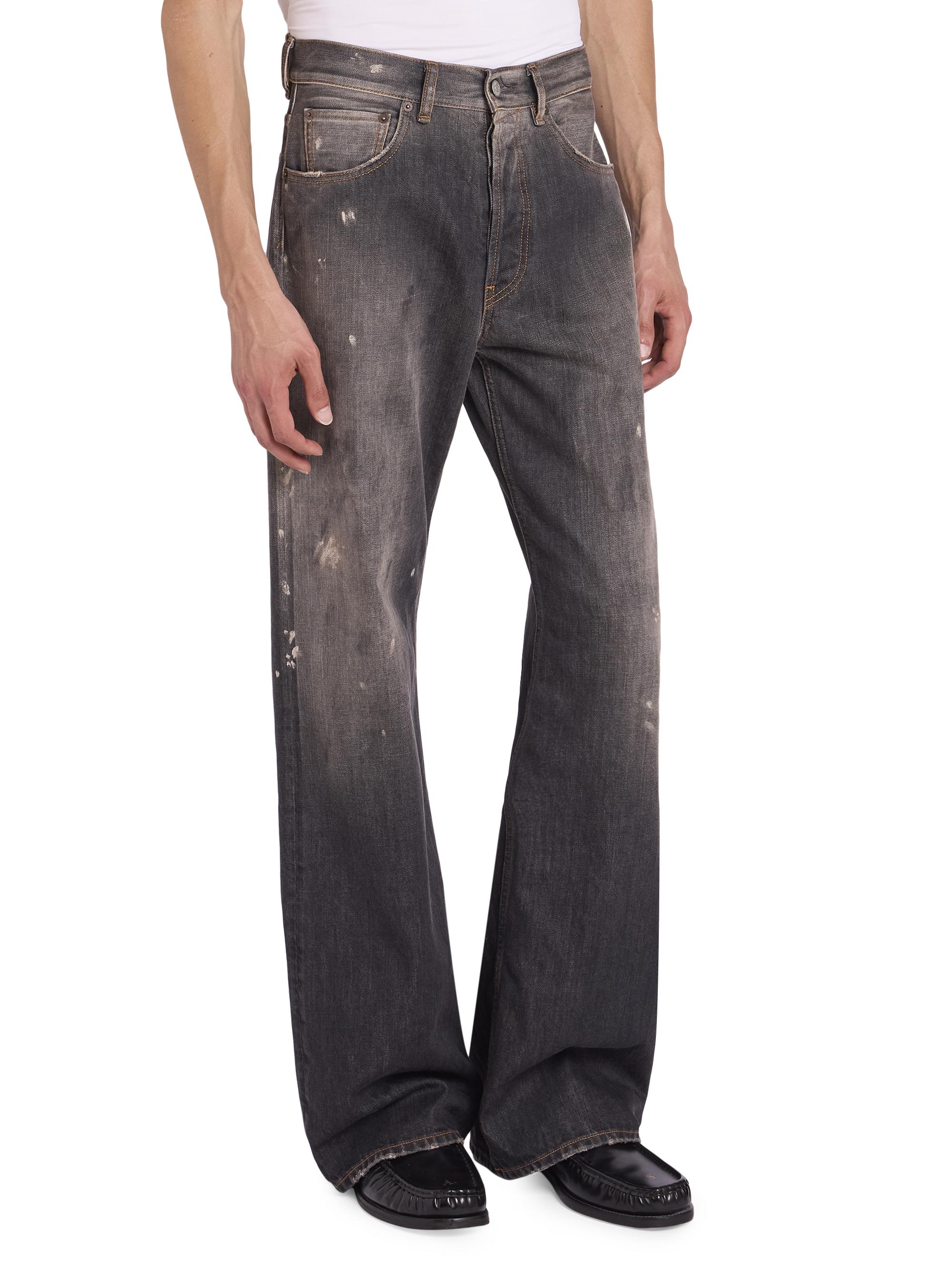 Acne Studios Black Trafalgar Straight-Leg Jeans | Saks Fifth Avenue