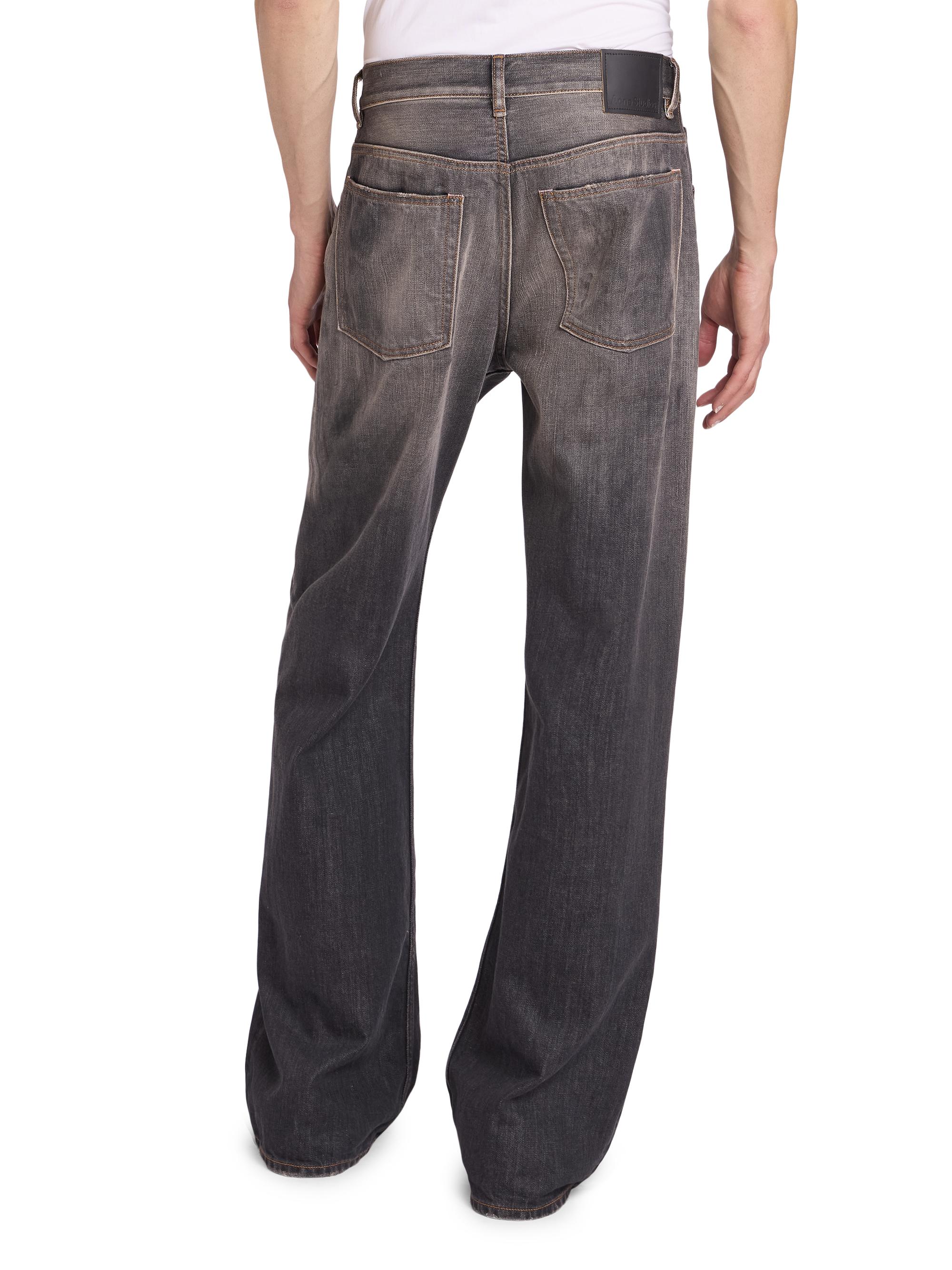 Acne Studios Black Trafalgar Straight-Leg Jeans | Saks Fifth Avenue