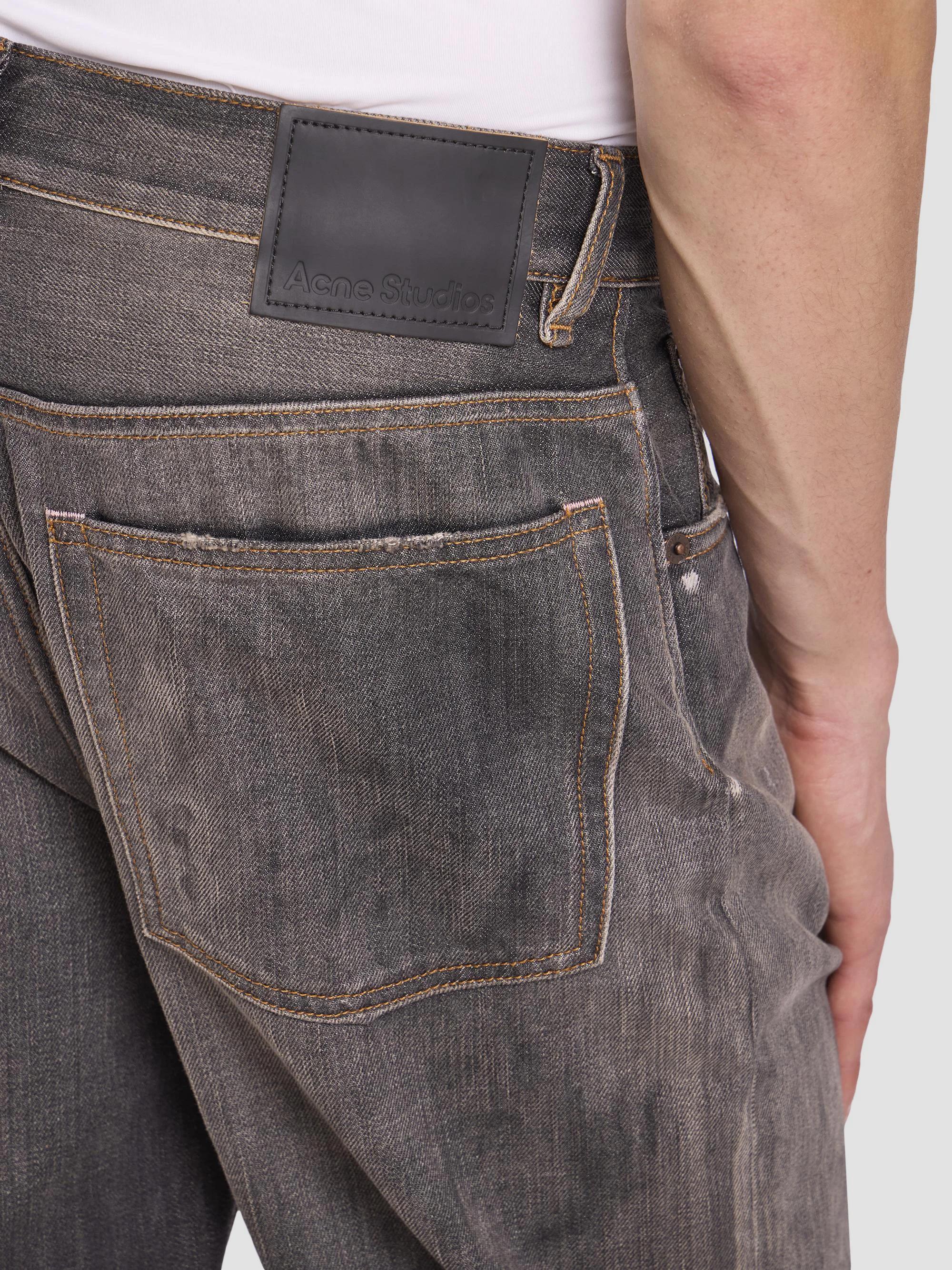 Acne Studios Black Trafalgar Straight-Leg Jeans | Saks Fifth Avenue