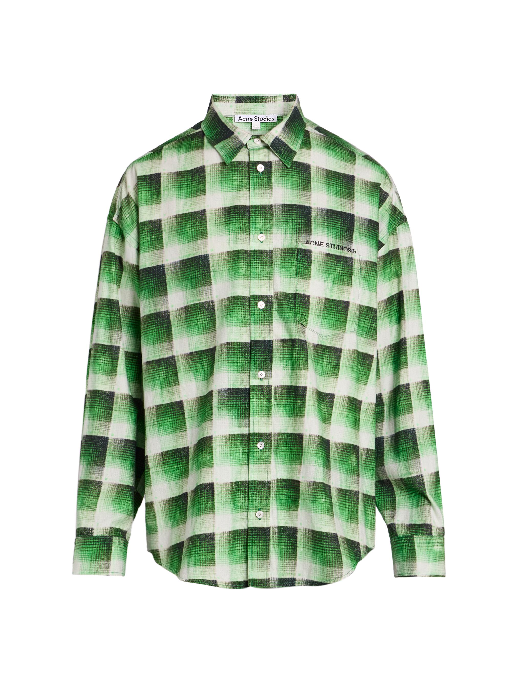 Acne Studios Setar Check Flannel Shirt | Saks Fifth Avenue