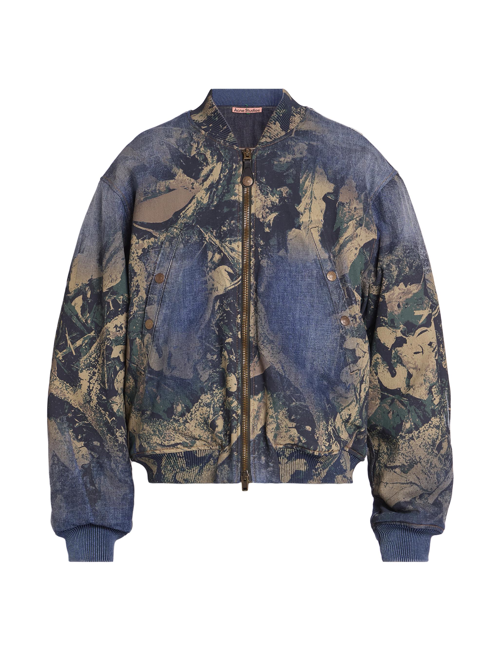 Acne Studios Men's Mossy Oak Denim Padded Jacket - Brown