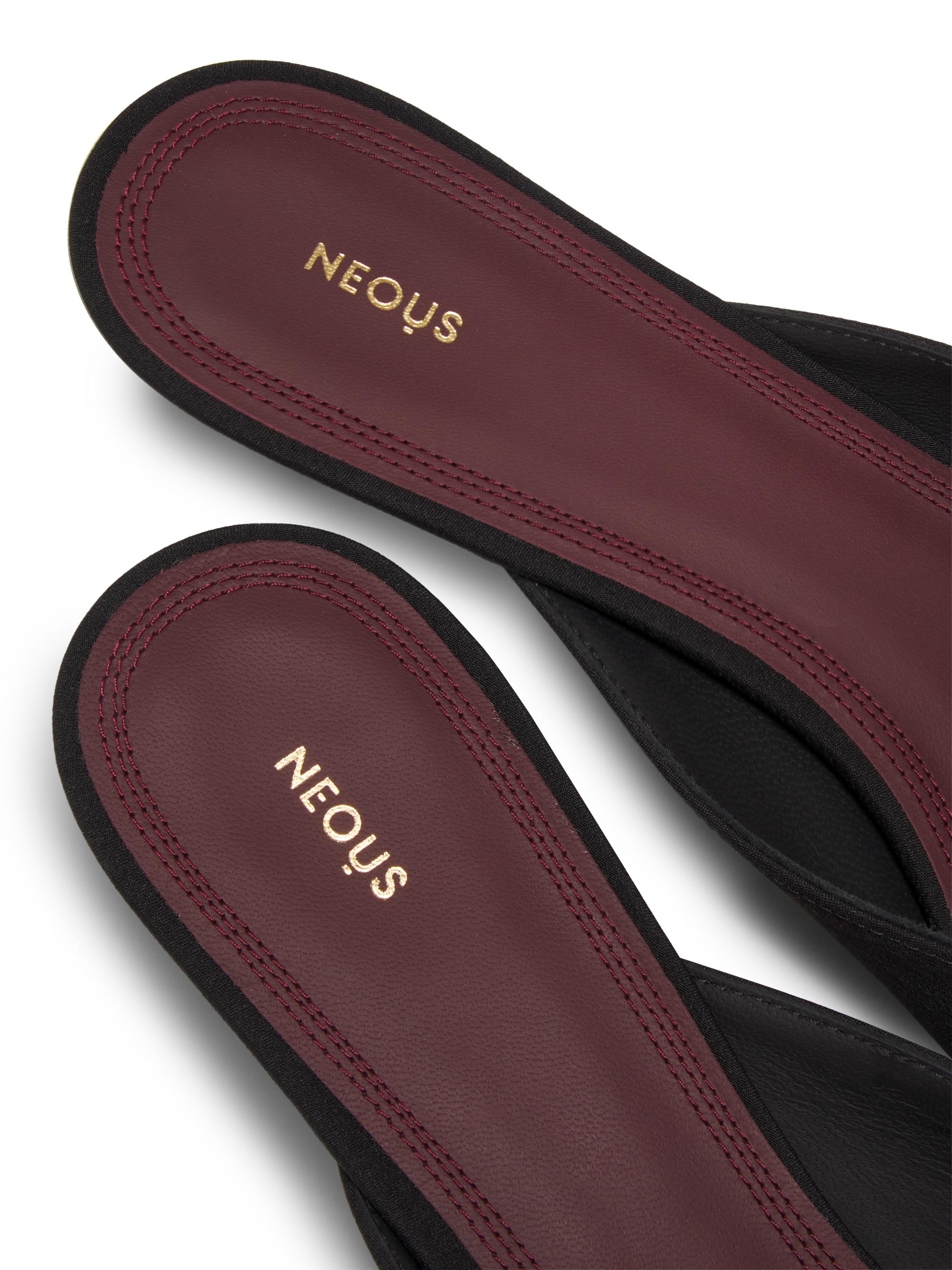 Neous Mira 40MM Bow-Detailed Crepe de Chine Mules | Saks Fifth Avenue