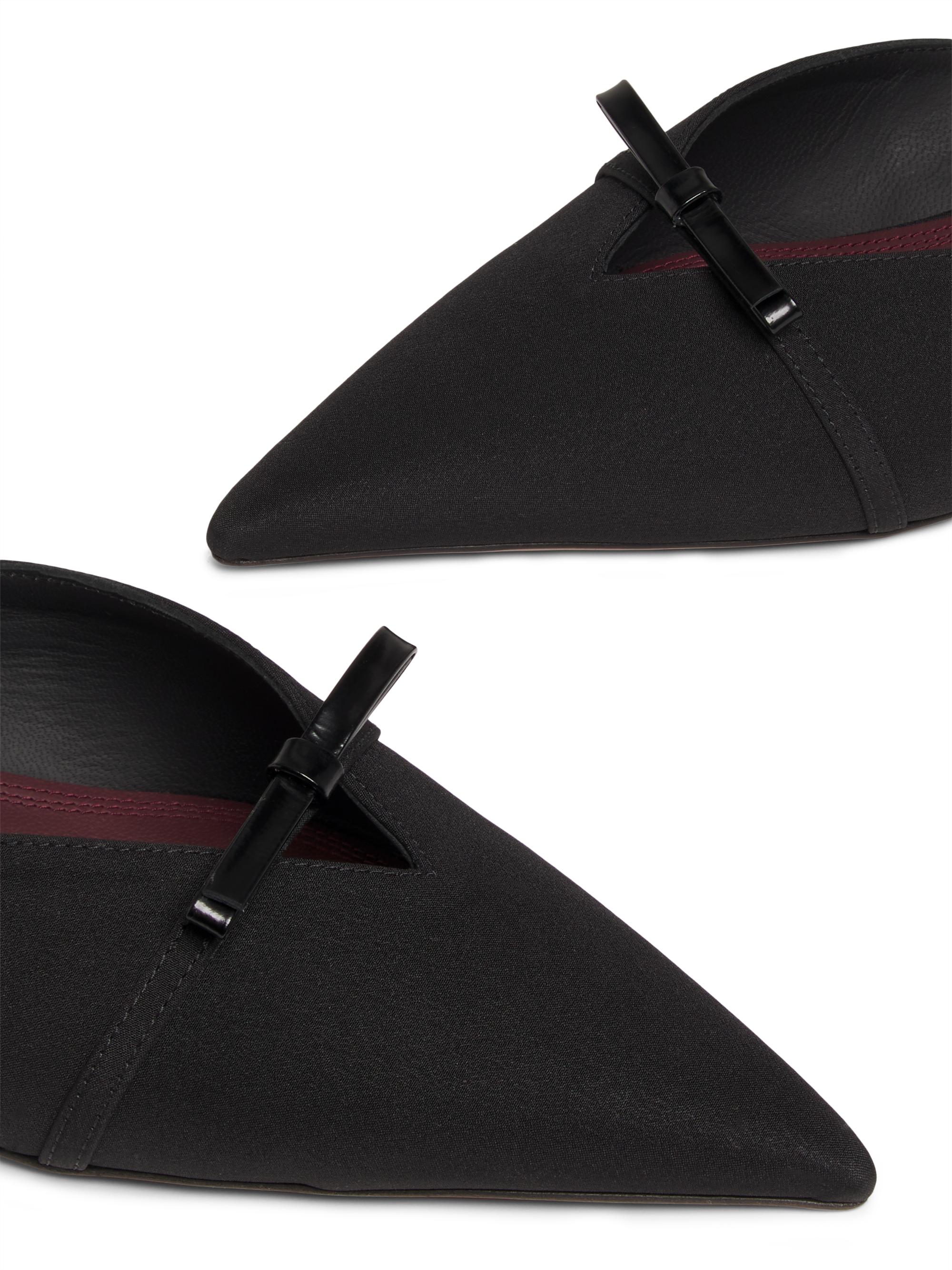 Neous Mira 40MM Bow-Detailed Crepe de Chine Mules | Saks Fifth Avenue