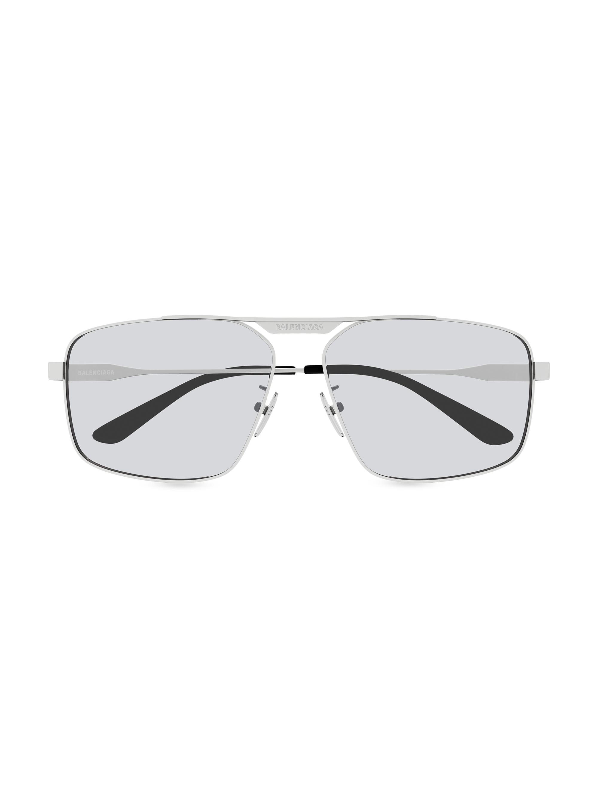 Balenciaga Tag 3.0 62MM Navigator Sunglasses | Saks Fifth Avenue