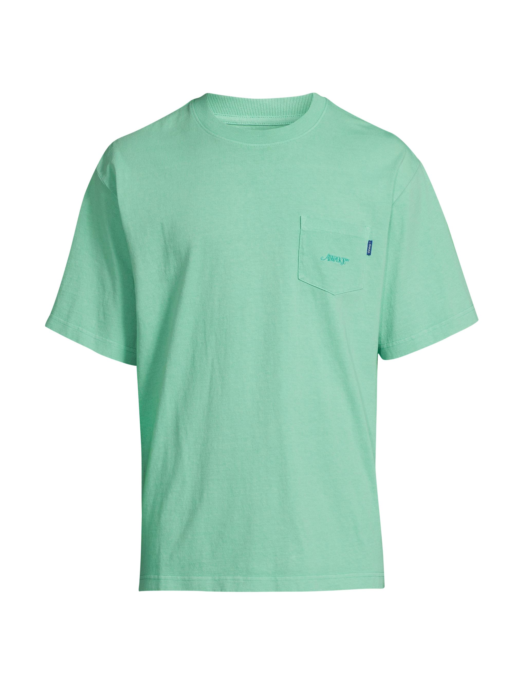 Awake NY Men's Cotton Crewneck T-Shirt - Black