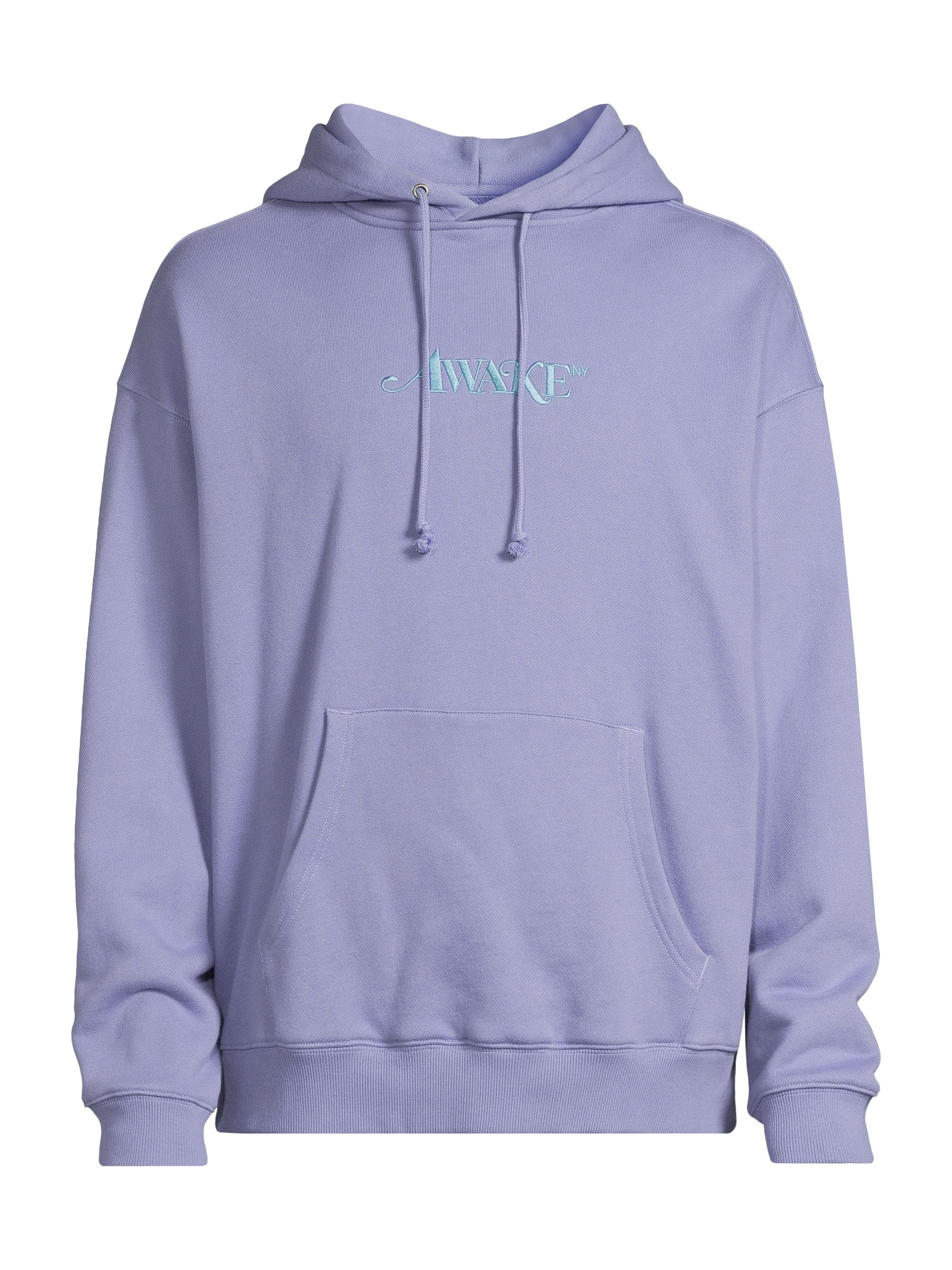 Awake NY Men's Classic Logo Cotton Hoodie - Periwinkle