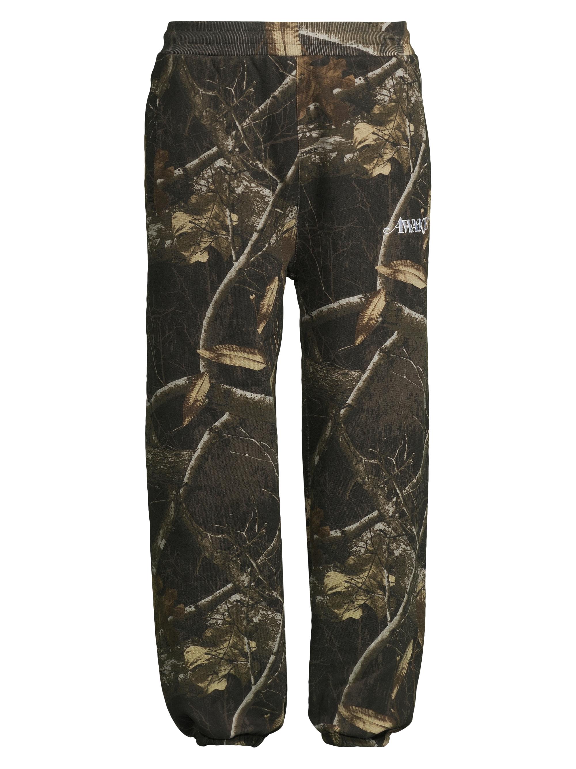 Awake NY Men's Logo Real Tree Camo Sweatpants - Shadow